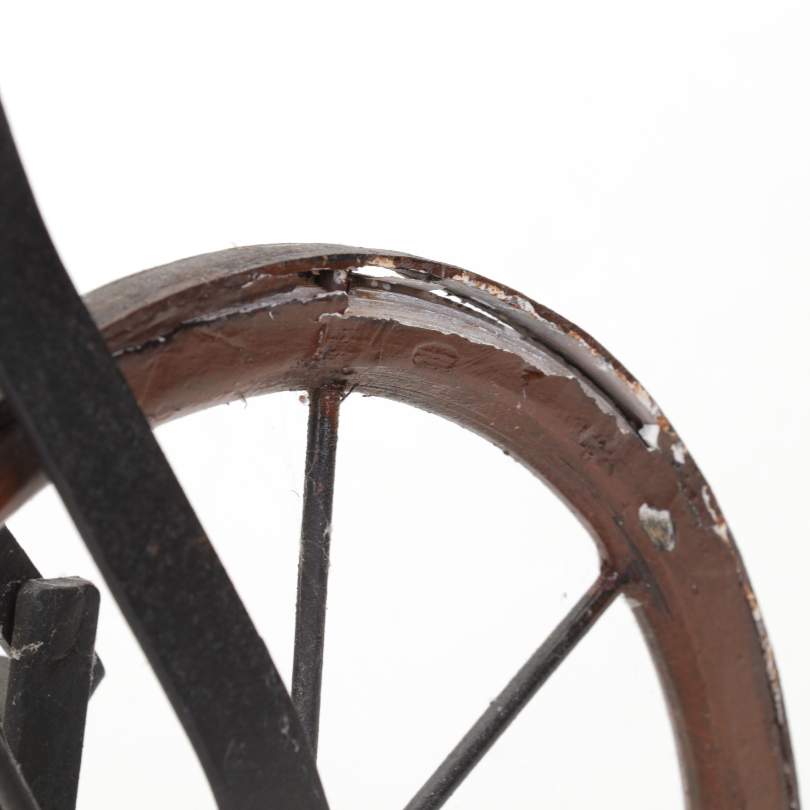 Baby Doll Sleigh, Iron Ice Tongs, Crocheted Textiles and Miniature Tricycles