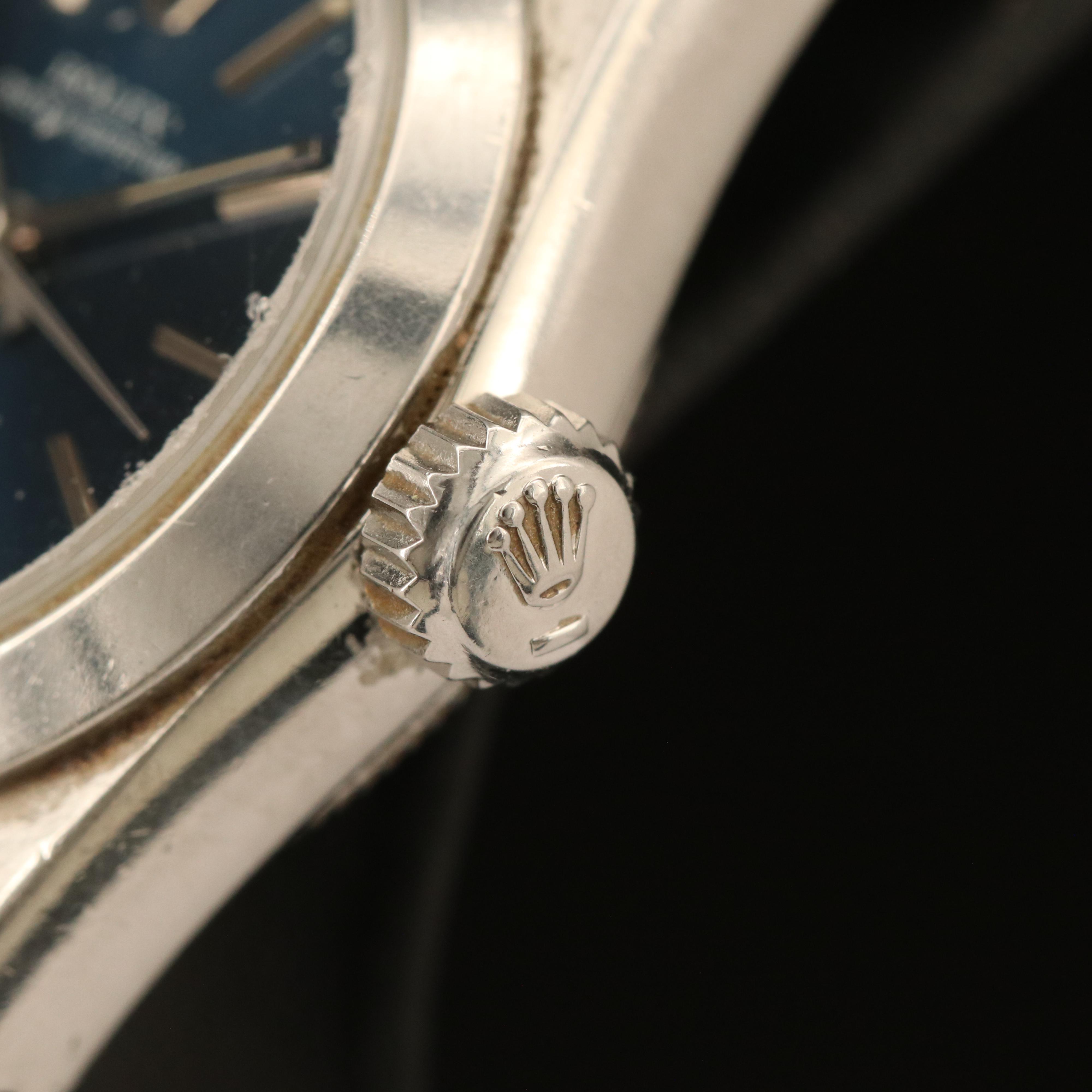 1990 Rolex Stainless Steel Oyster Perpetual Watch