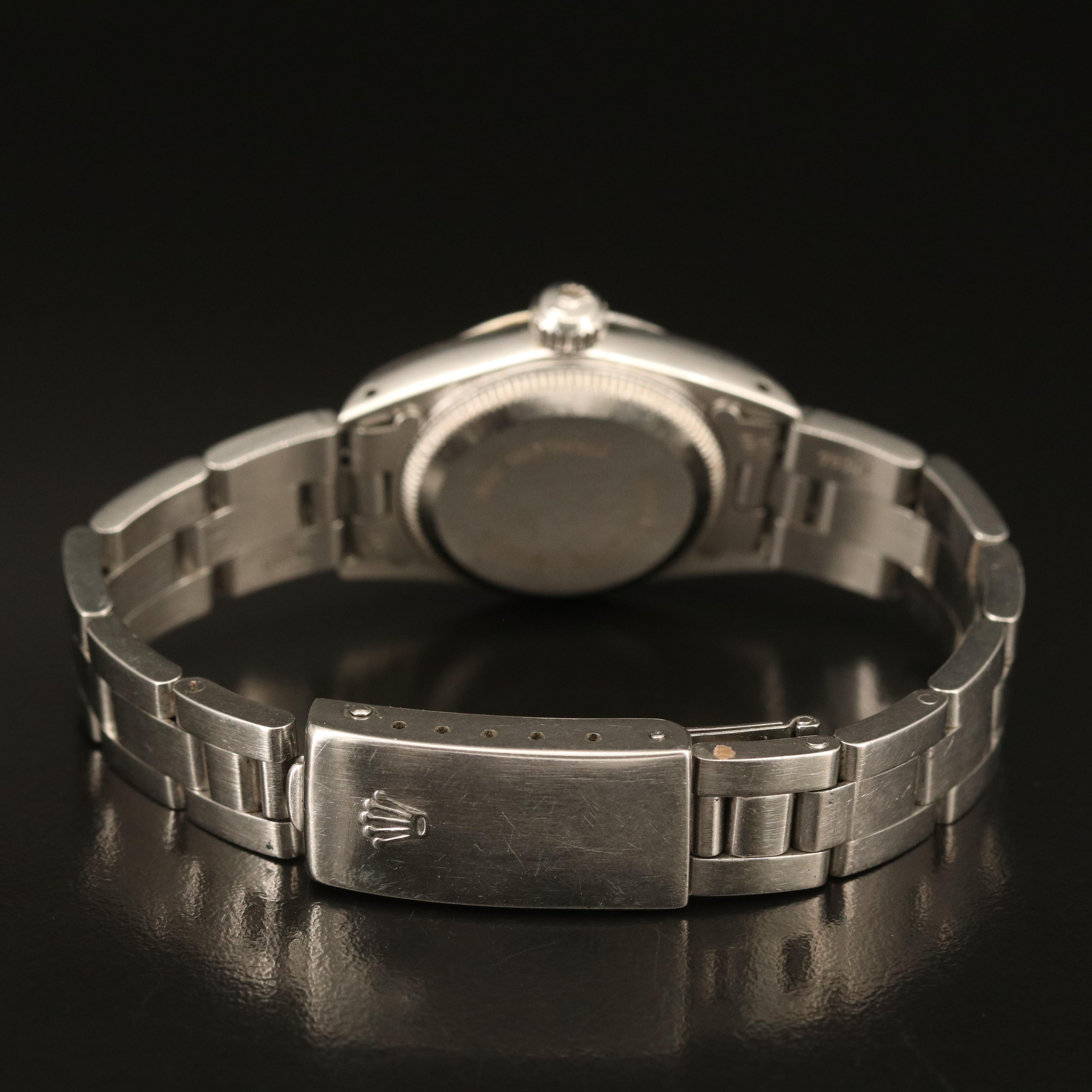 1990 Rolex Stainless Steel Oyster Perpetual Watch