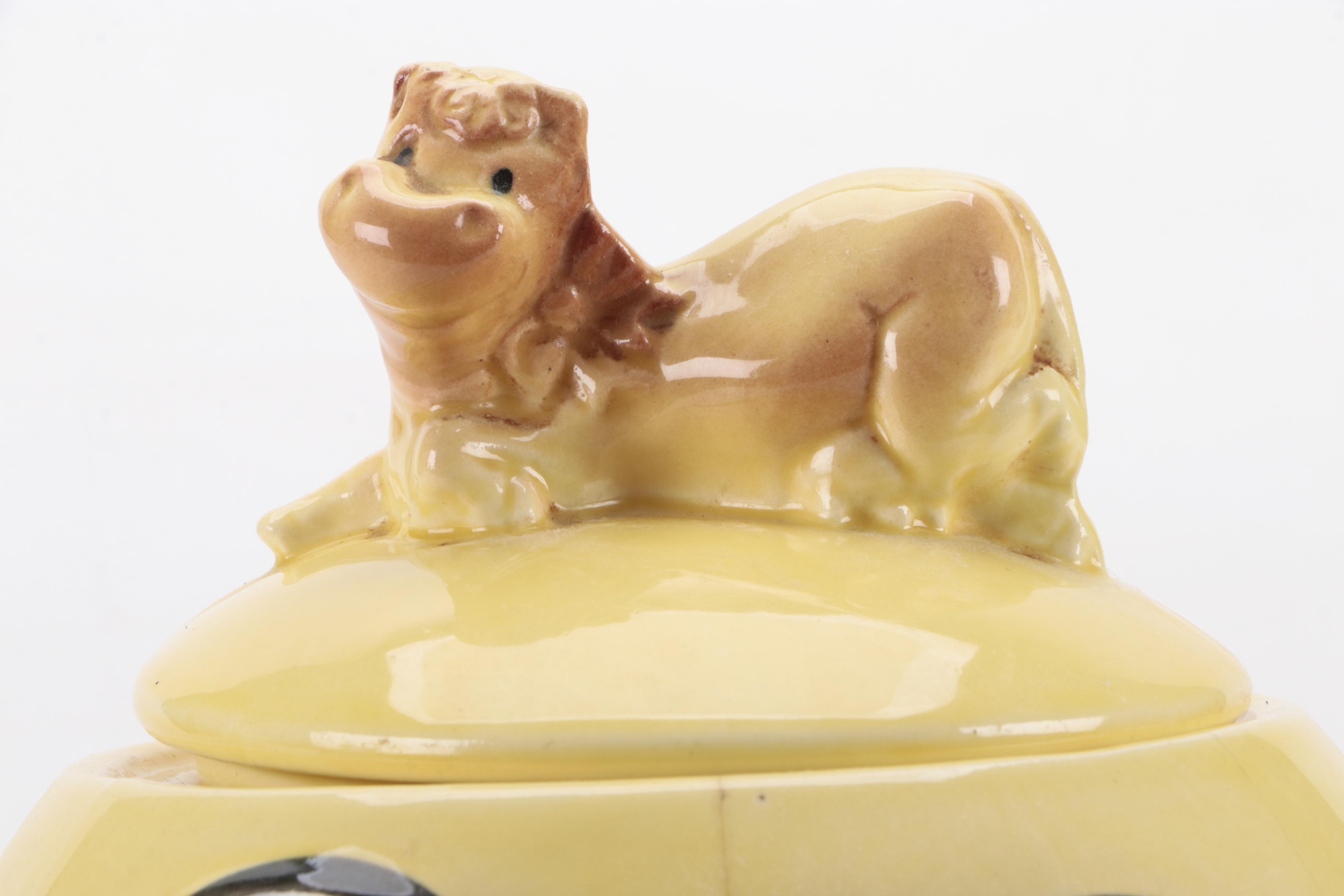 Robinson Ransbottom Pottery Co. Cow Jumped Over The Moon Cookie Jar
