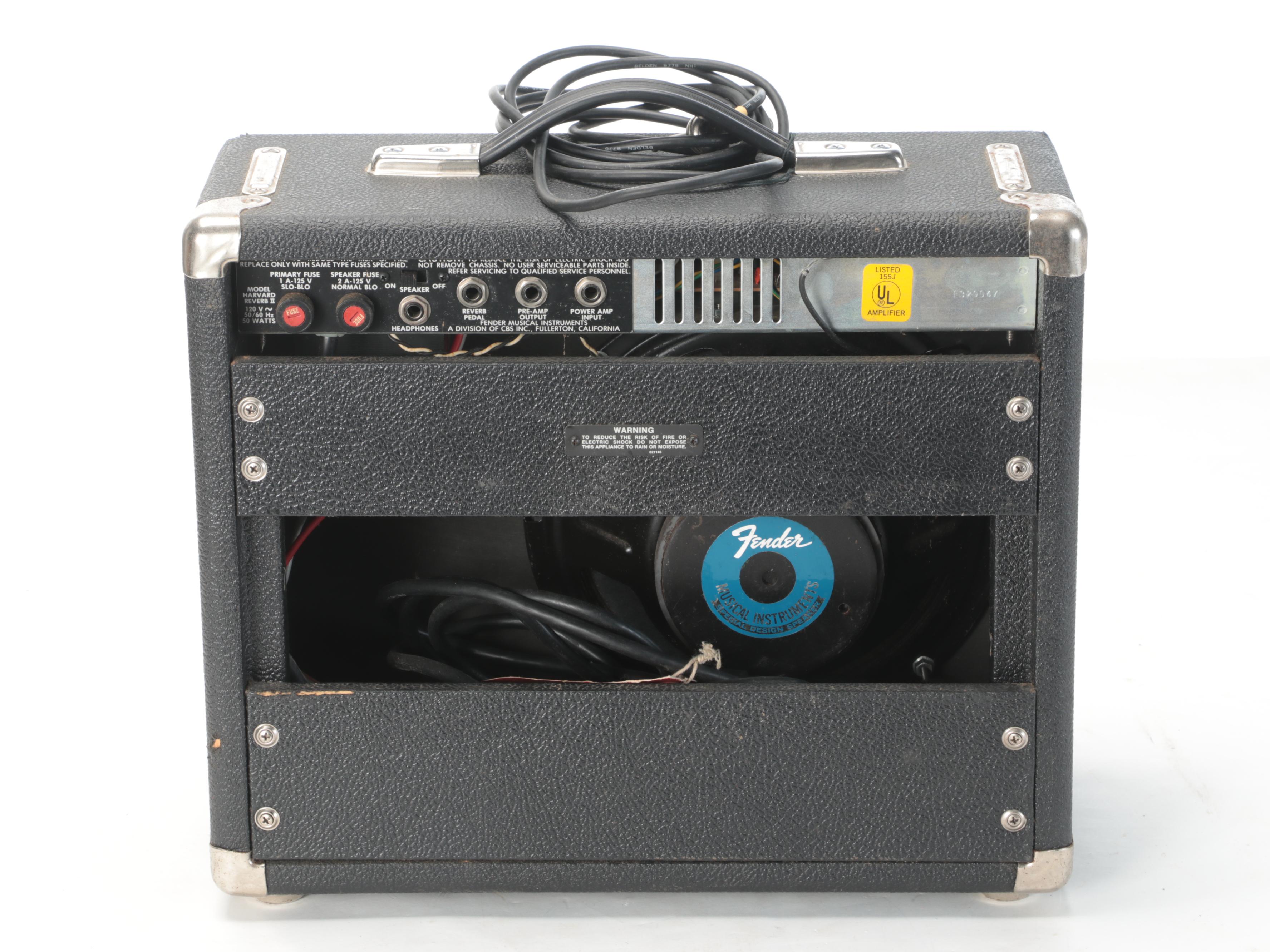 Squier Stratocaster Electric Guitar With Fender Harvard Reverb II