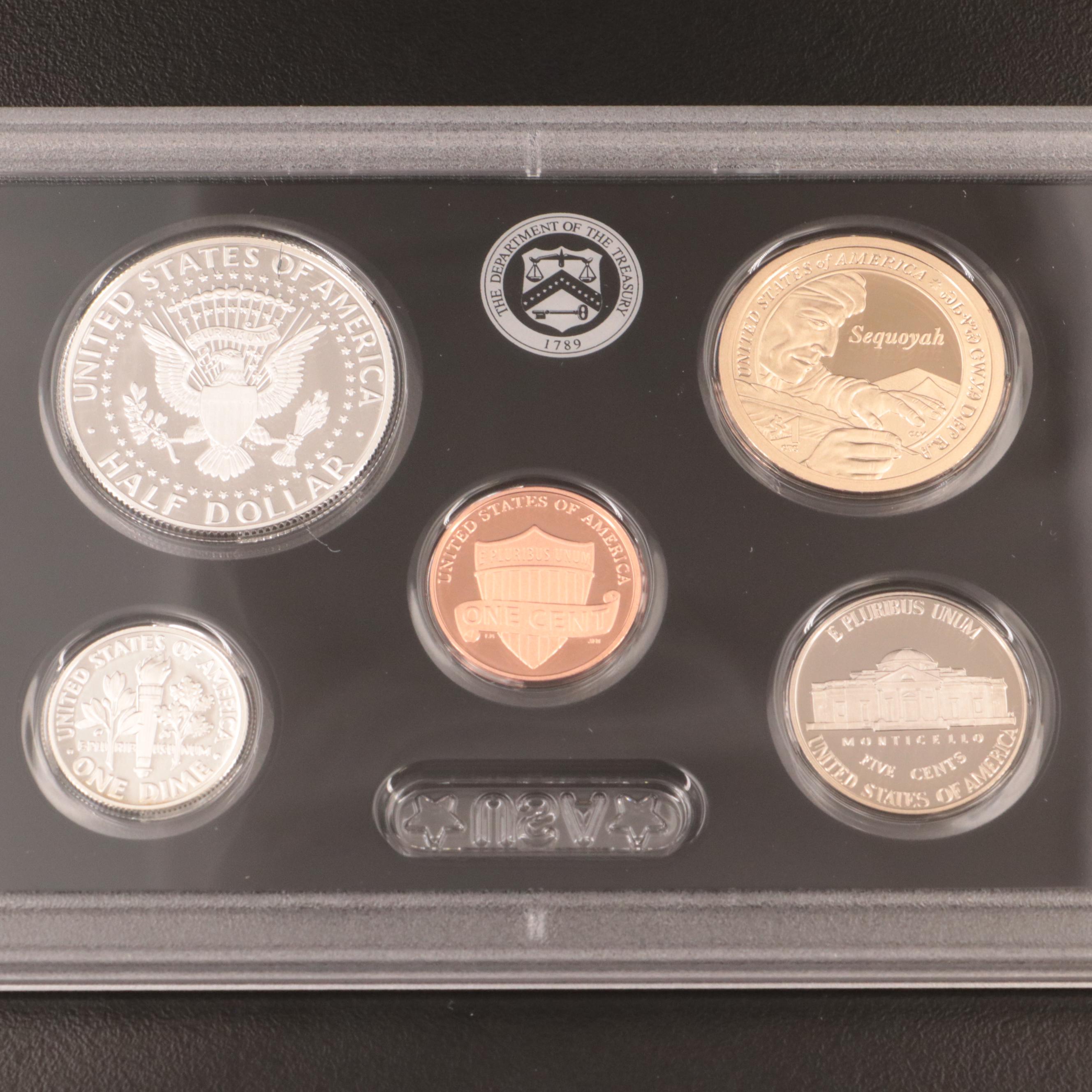 Three U.S. Mint Silver Proof Sets 2014, 2015, 2017
