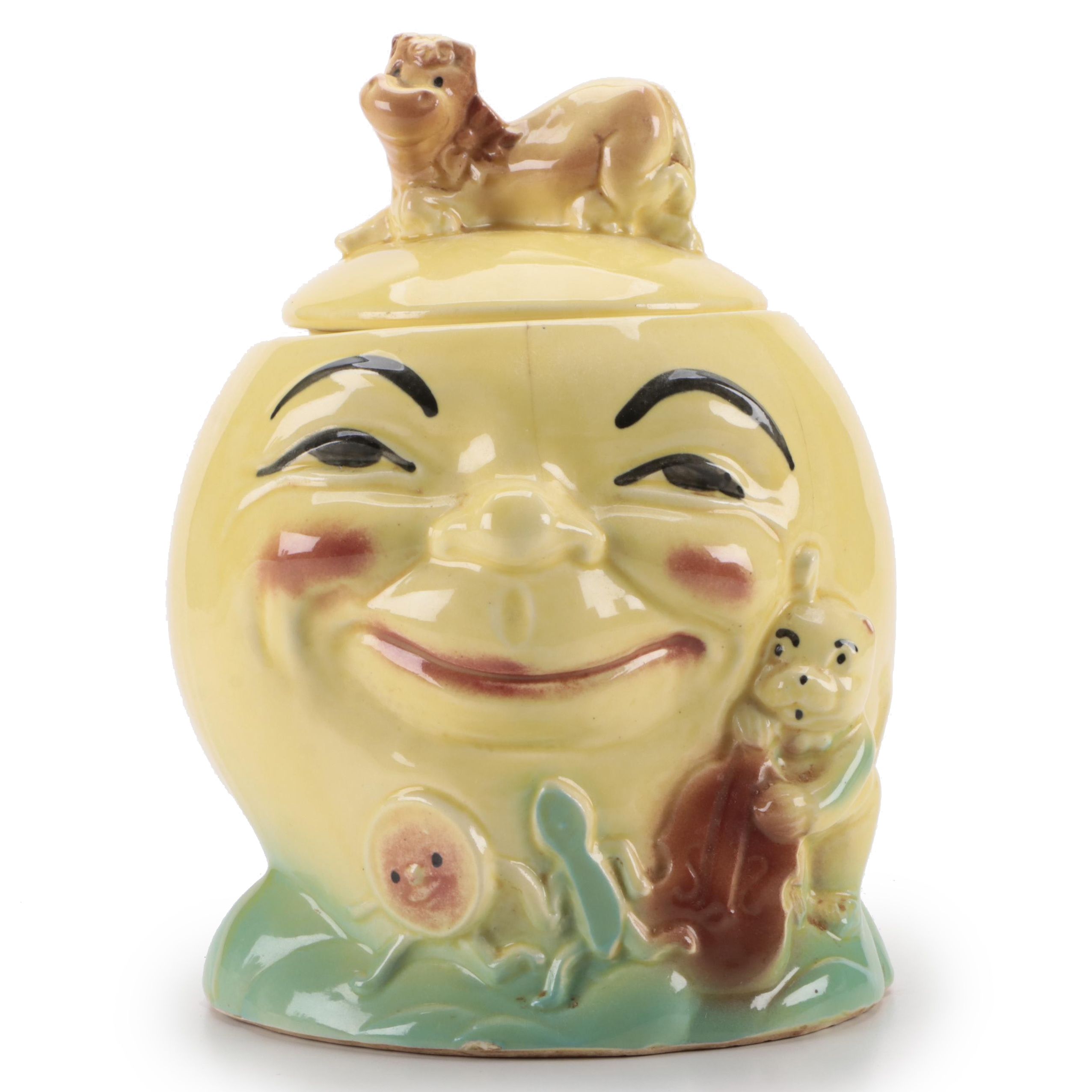 Robinson Ransbottom Pottery Co. Cow Jumped Over The Moon Cookie Jar