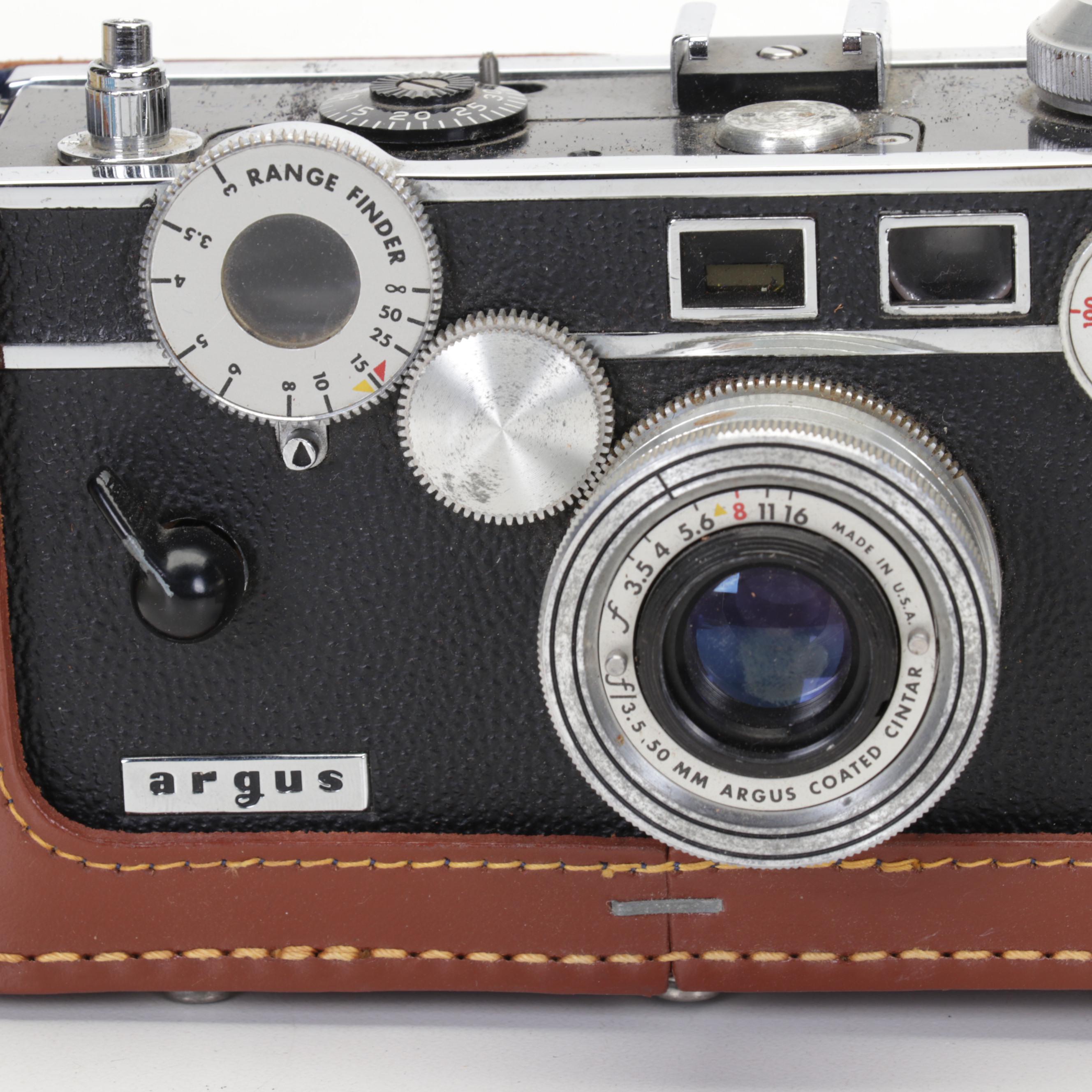 Argus Cameras and Slide Viewer w/ Fuji, Kodak, and Other Cameras and Accessories