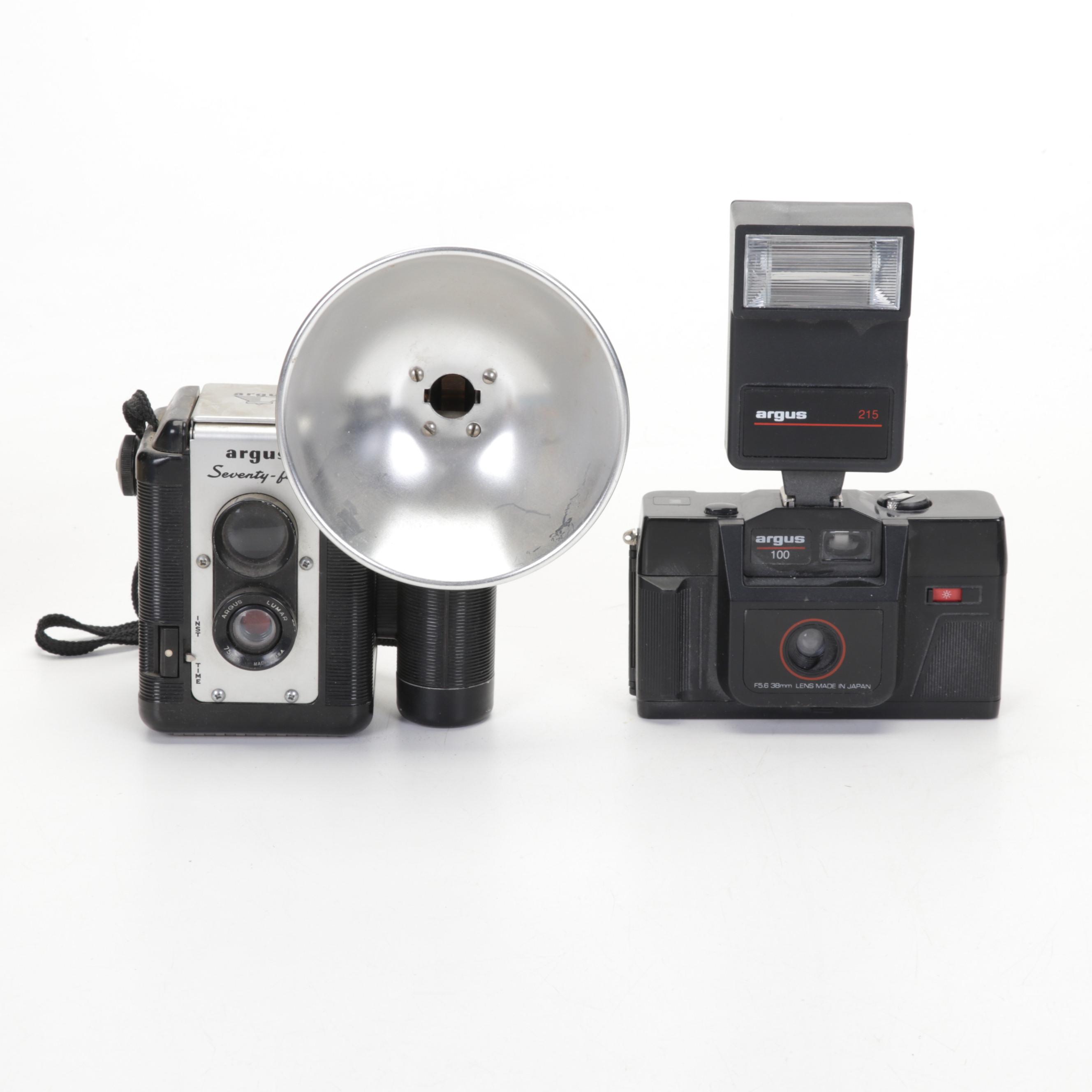 Argus Cameras and Slide Viewer w/ Fuji, Kodak, and Other Cameras and Accessories