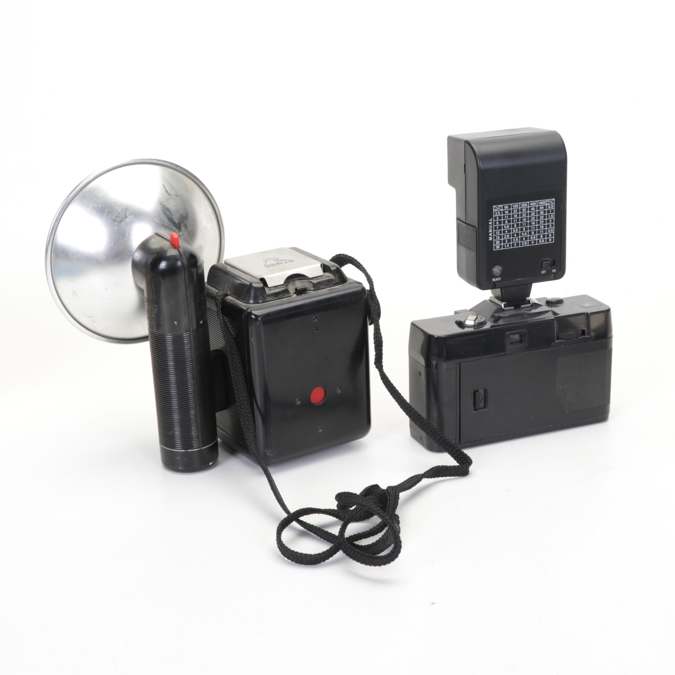 Argus Cameras and Slide Viewer w/ Fuji, Kodak, and Other Cameras and Accessories