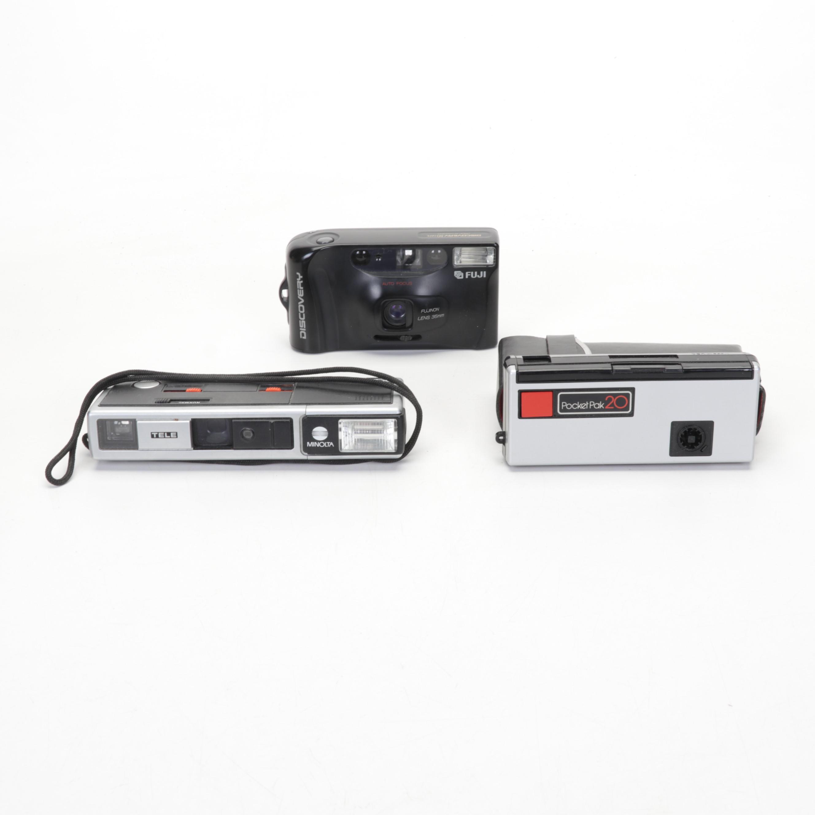 Argus Cameras and Slide Viewer w/ Fuji, Kodak, and Other Cameras and Accessories