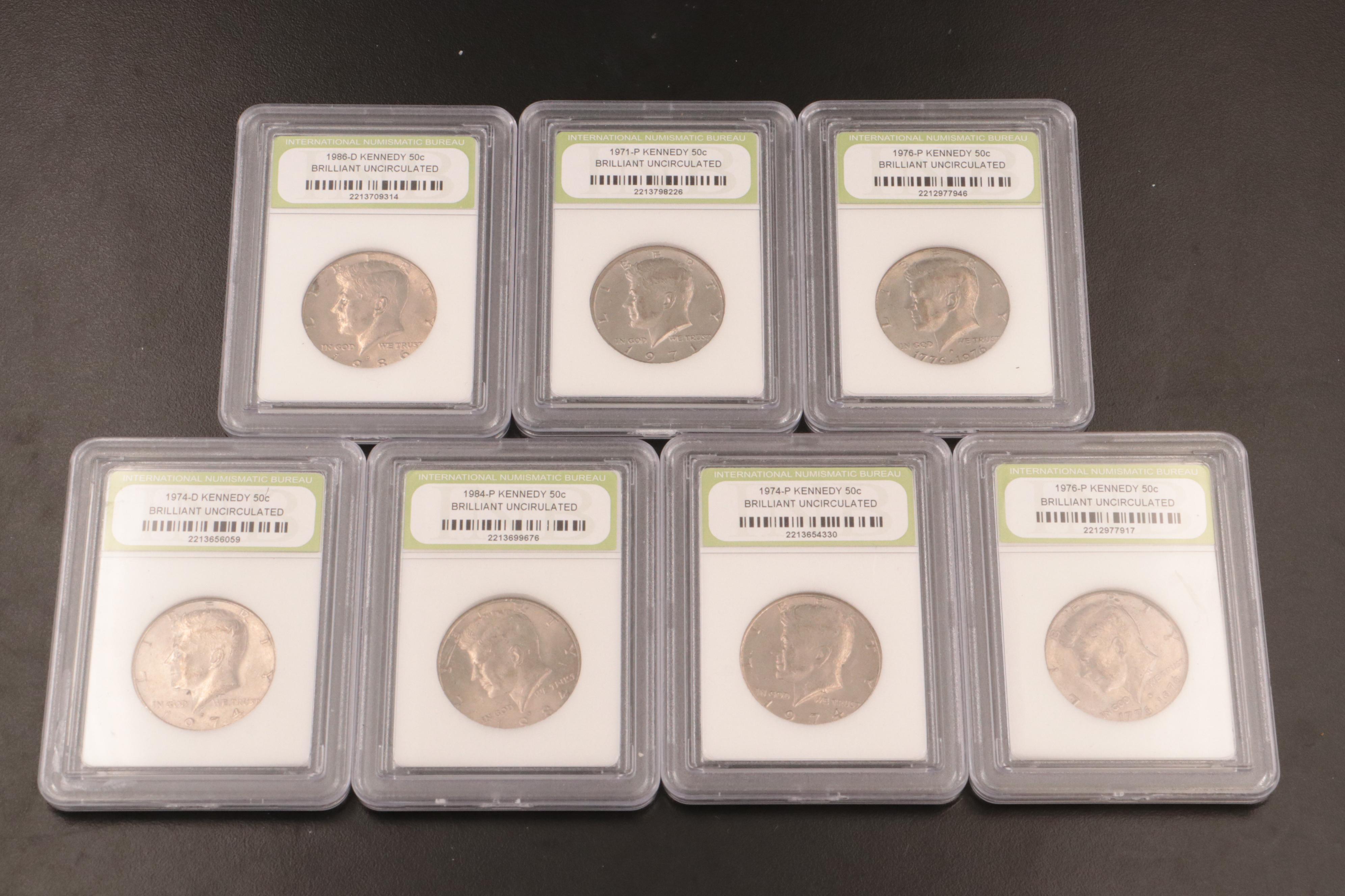Kennedy Half Dollars with Indian Head and Lincoln Cents