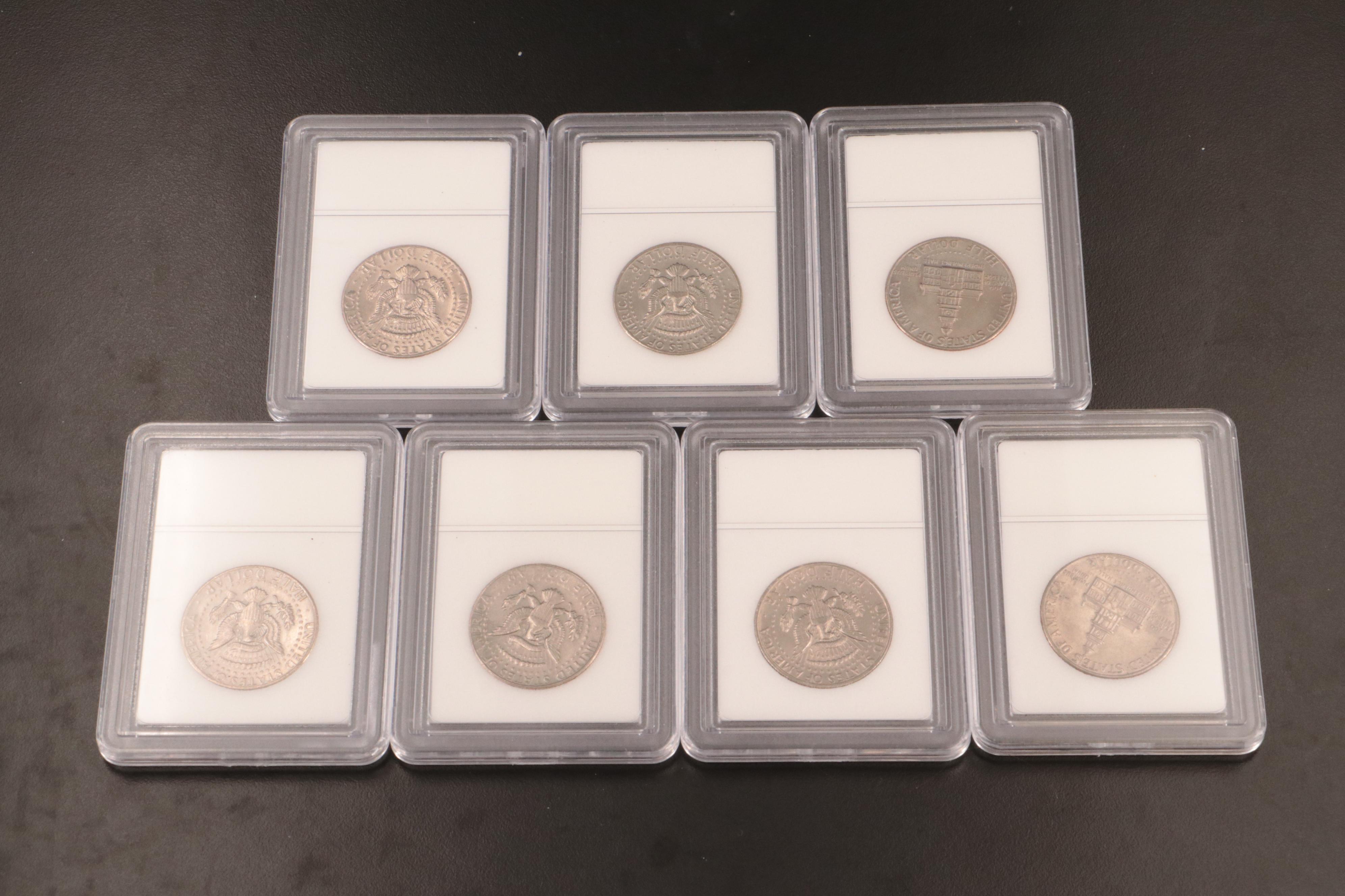 Kennedy Half Dollars with Indian Head and Lincoln Cents