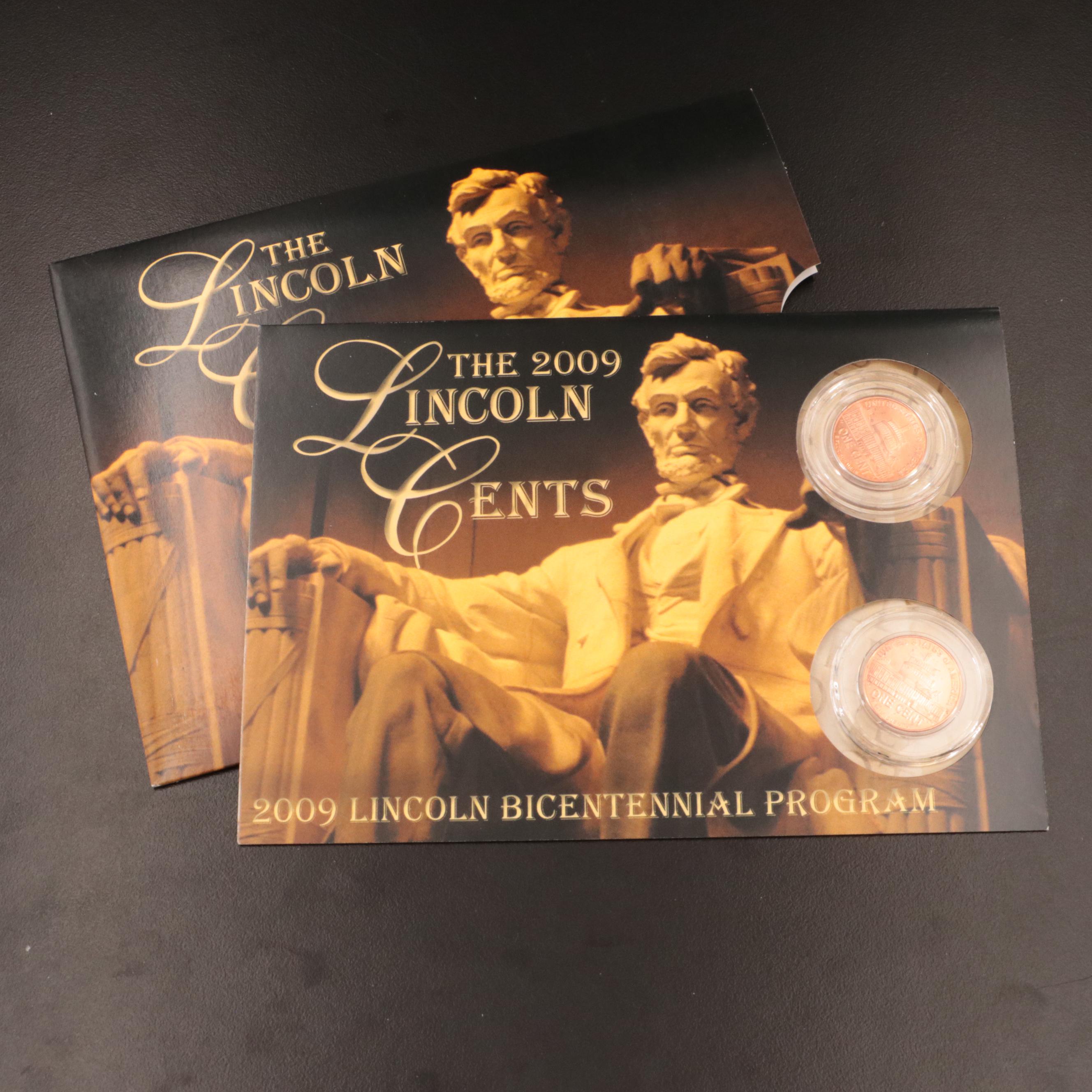 Nine "The Lincoln Cent" 2009 Presentation Coin Sets