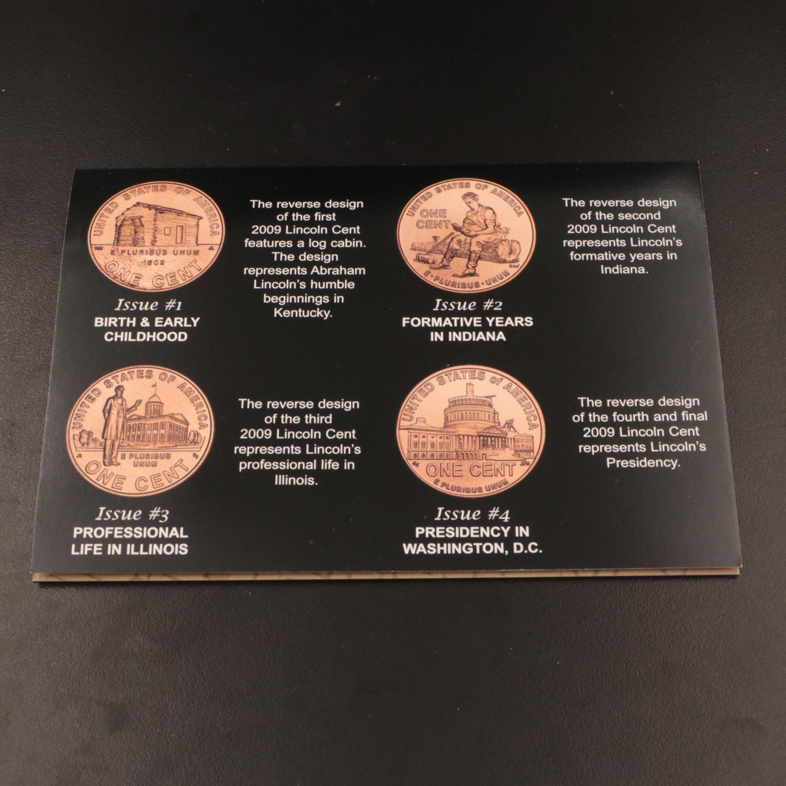 Nine "The Lincoln Cent" 2009 Presentation Coin Sets