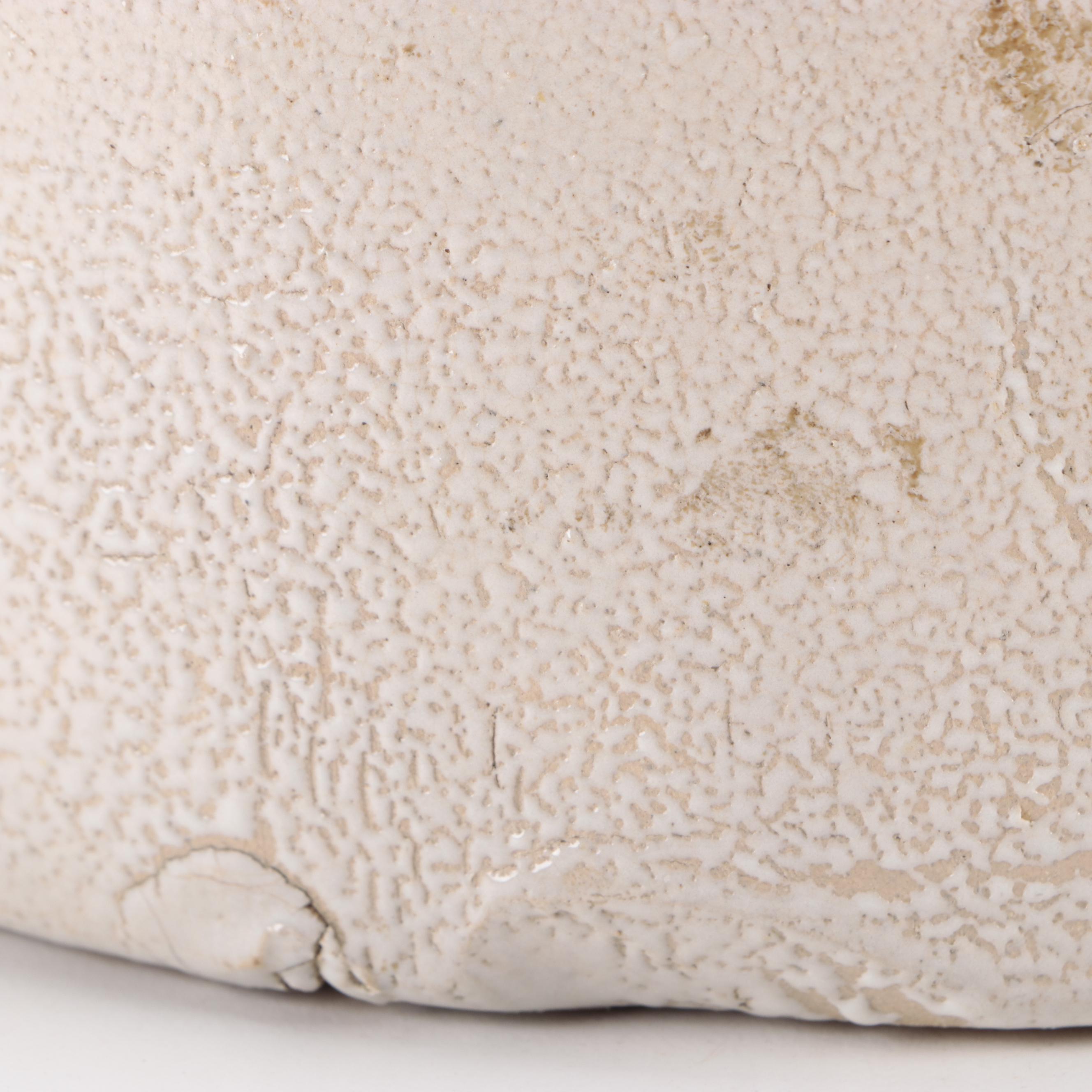 Two Tone Stoneware Crocks and Pitcher with Brown Glazed Jug