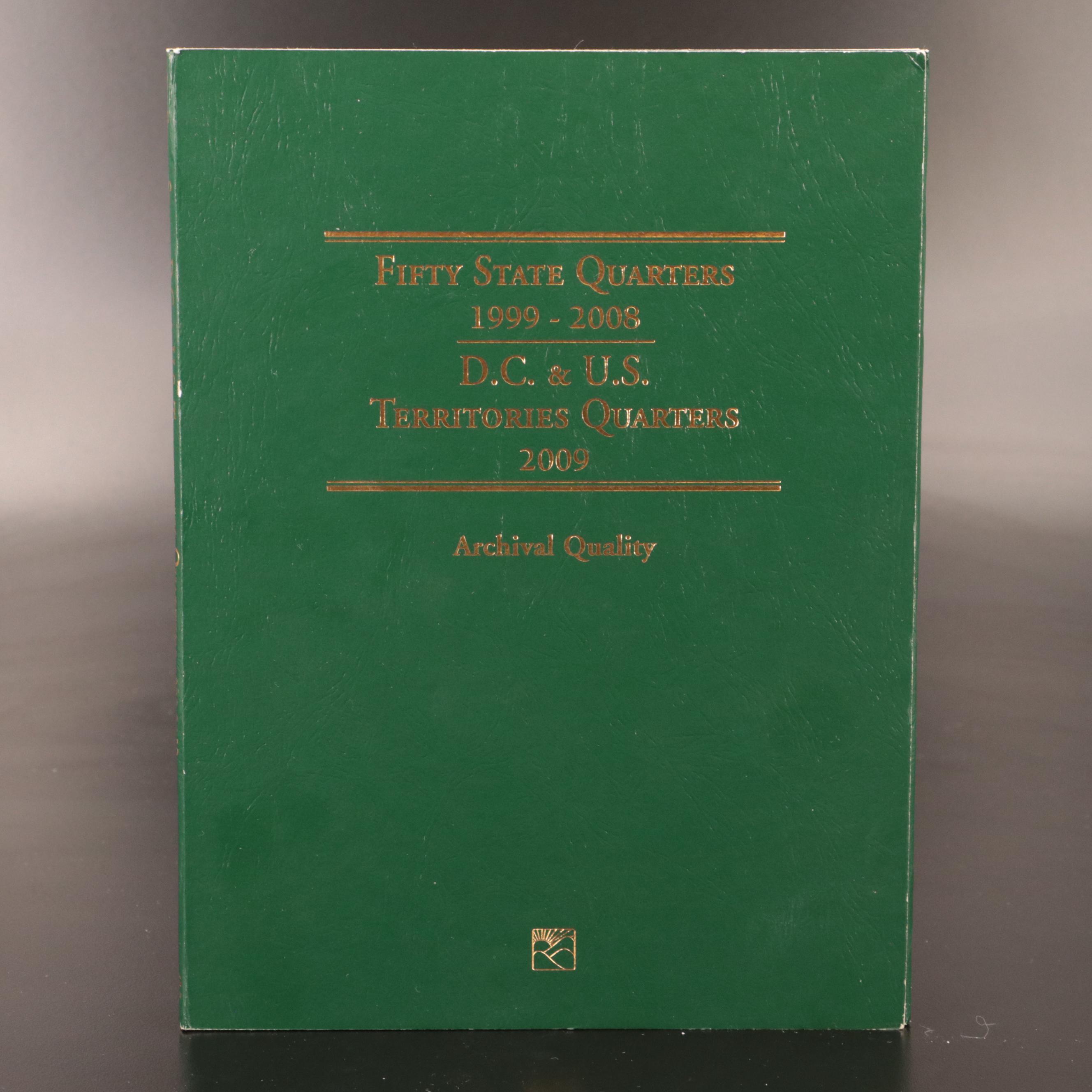 Three Littleton Binders of Statehood and National Parks Quarters