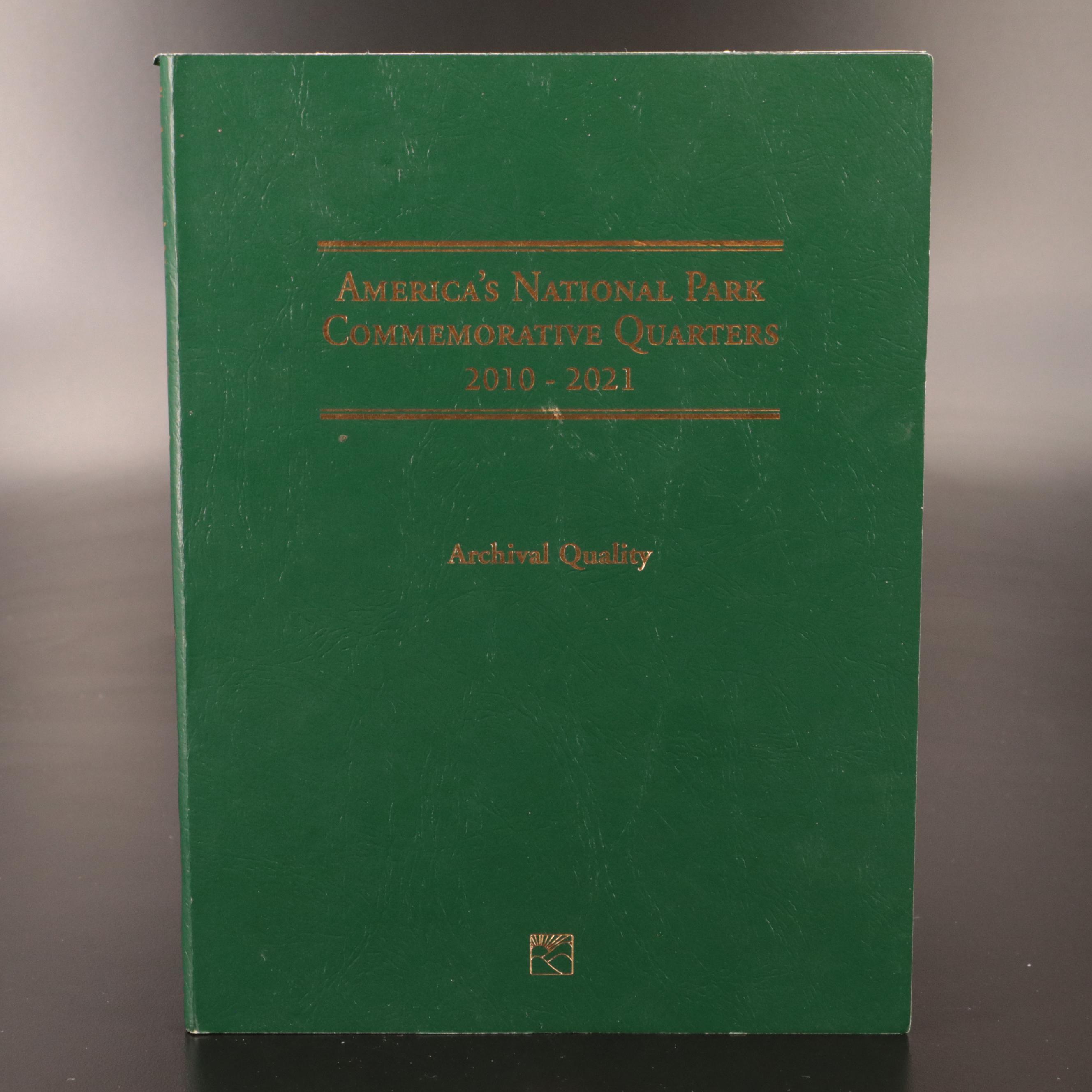 Three Littleton Binders of Statehood and National Parks Quarters