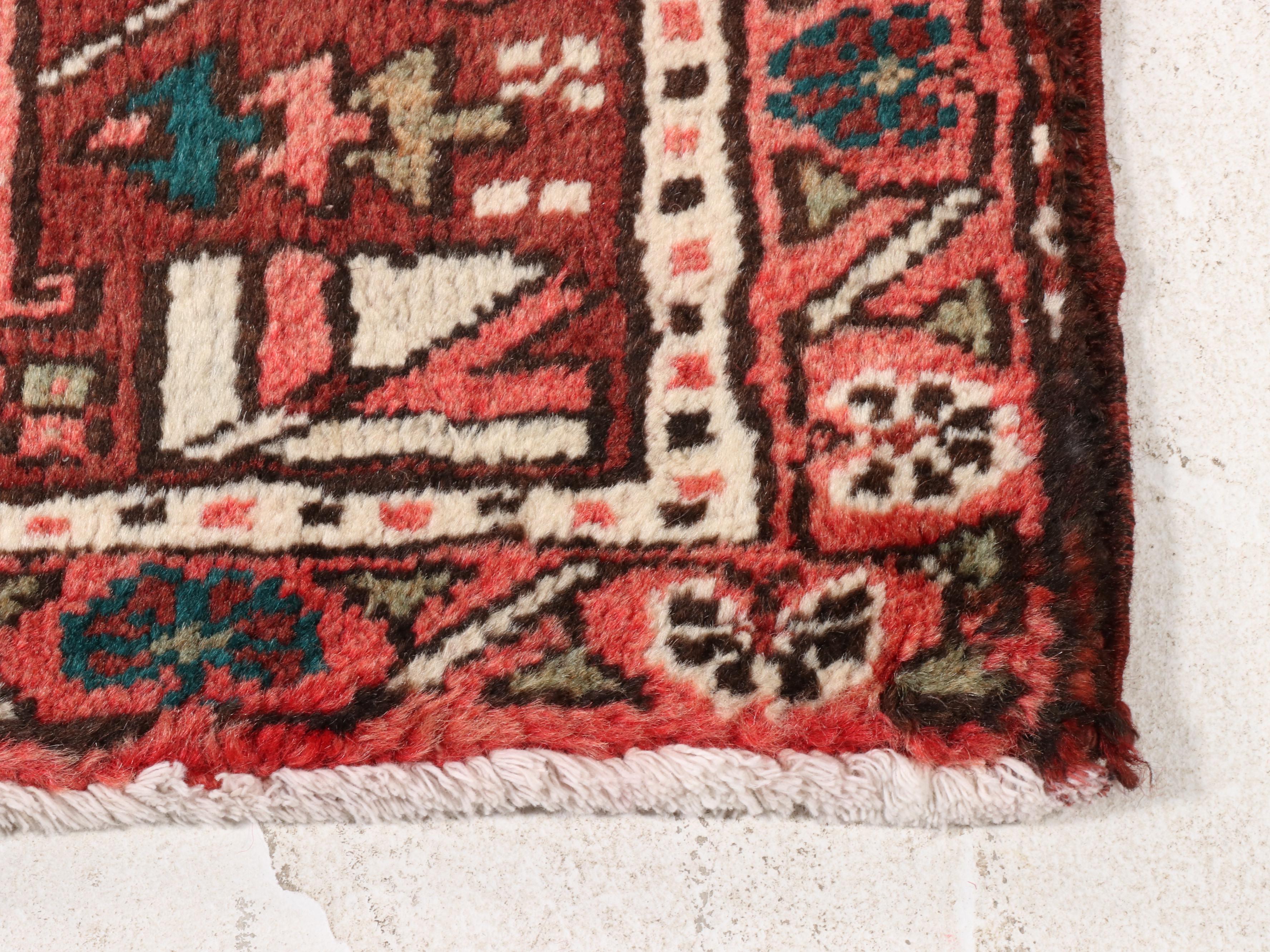 2'10 x 9'9 Hand-Knotted Persian Karaja Carpet Runner