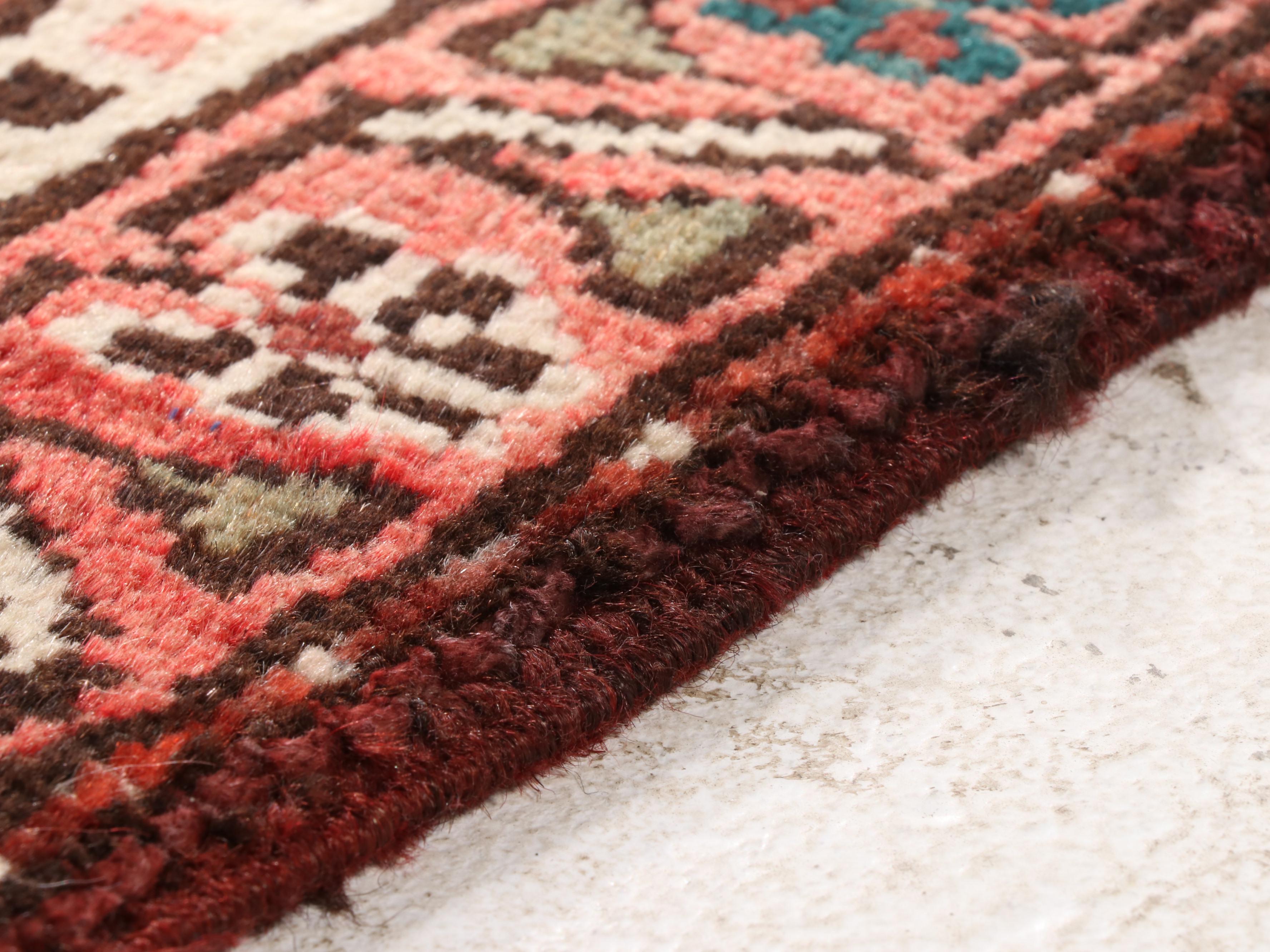 2'10 x 9'9 Hand-Knotted Persian Karaja Carpet Runner