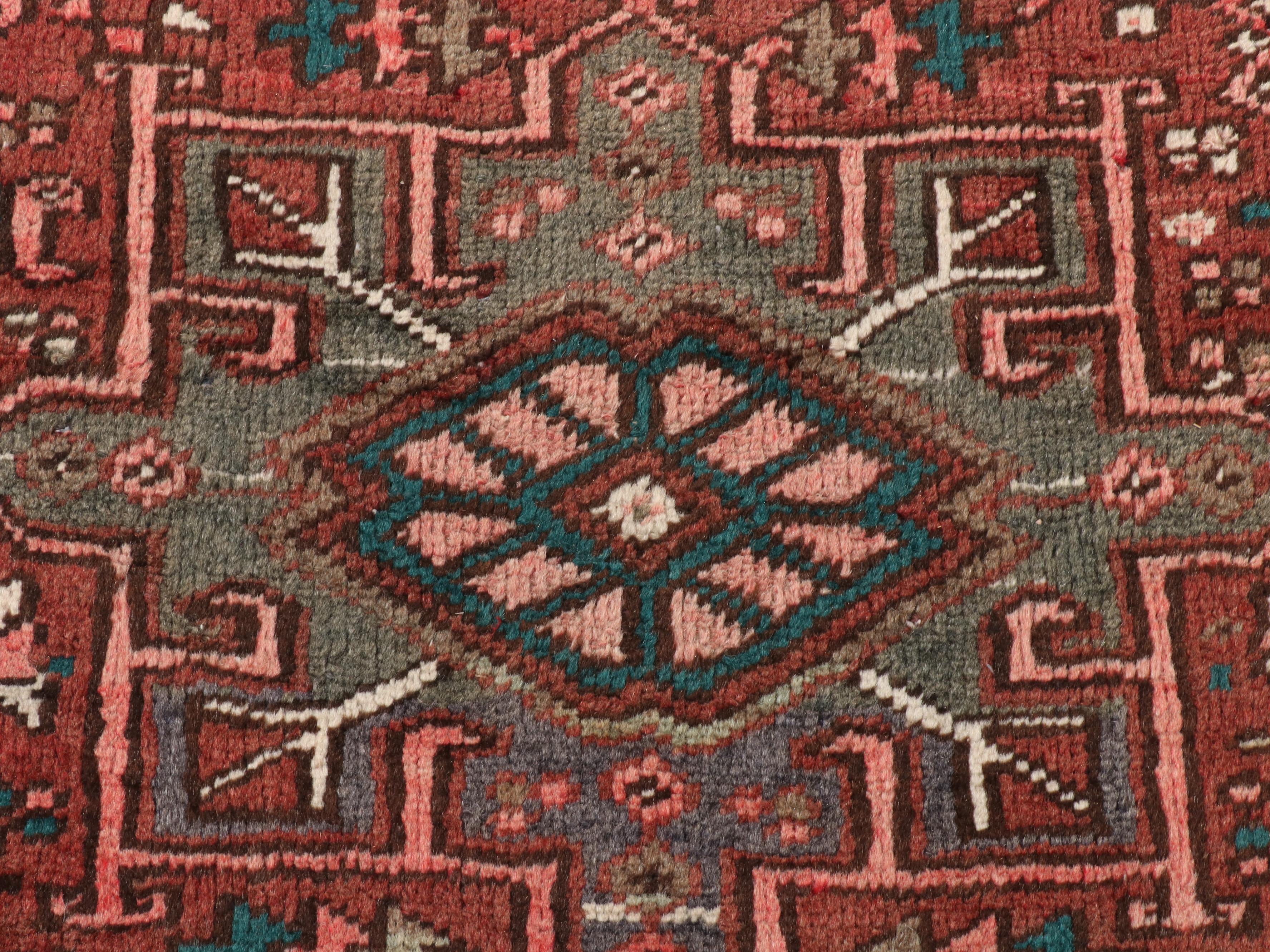 2'10 x 9'9 Hand-Knotted Persian Karaja Carpet Runner