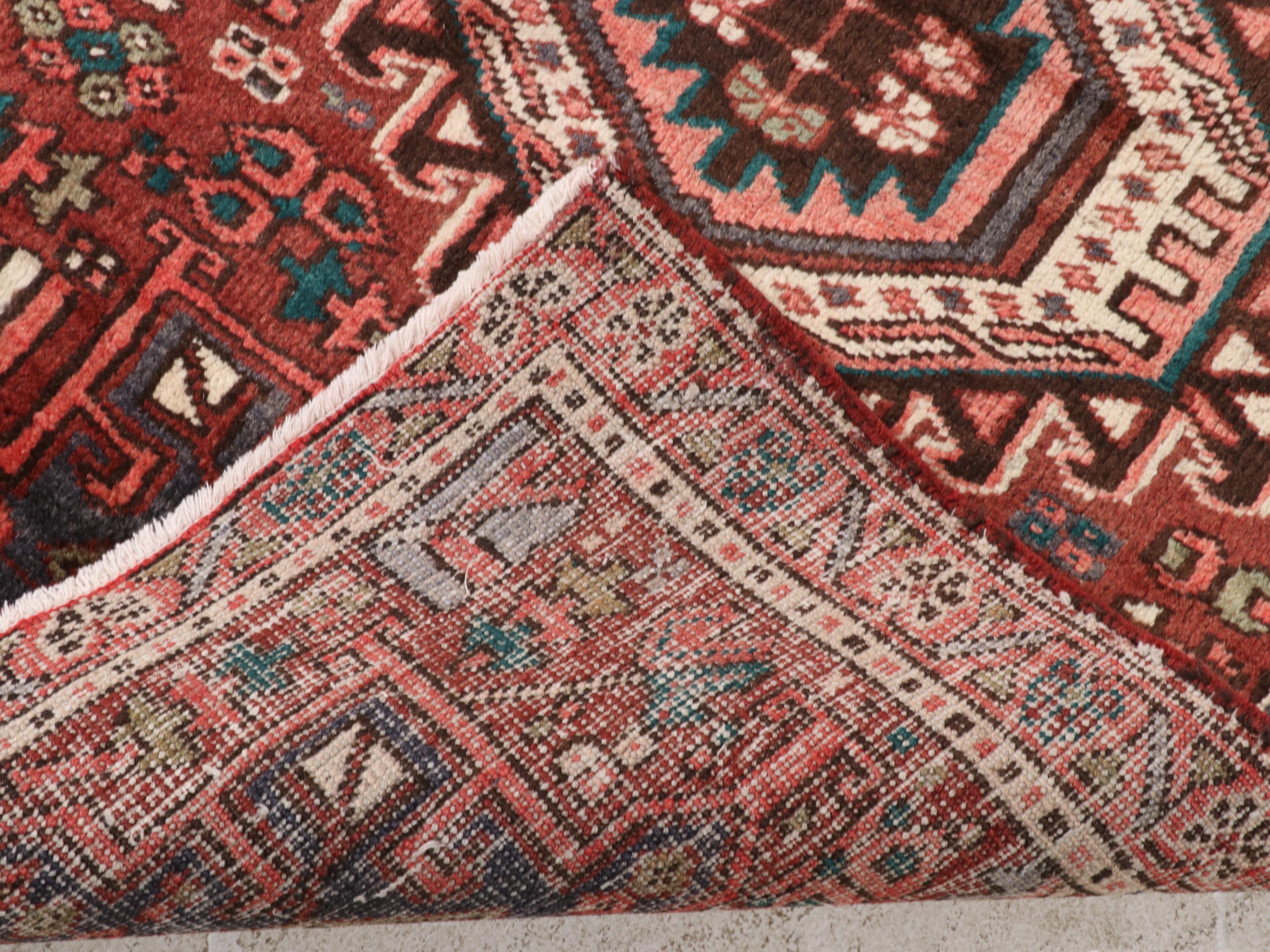 2'10 x 9'9 Hand-Knotted Persian Karaja Carpet Runner