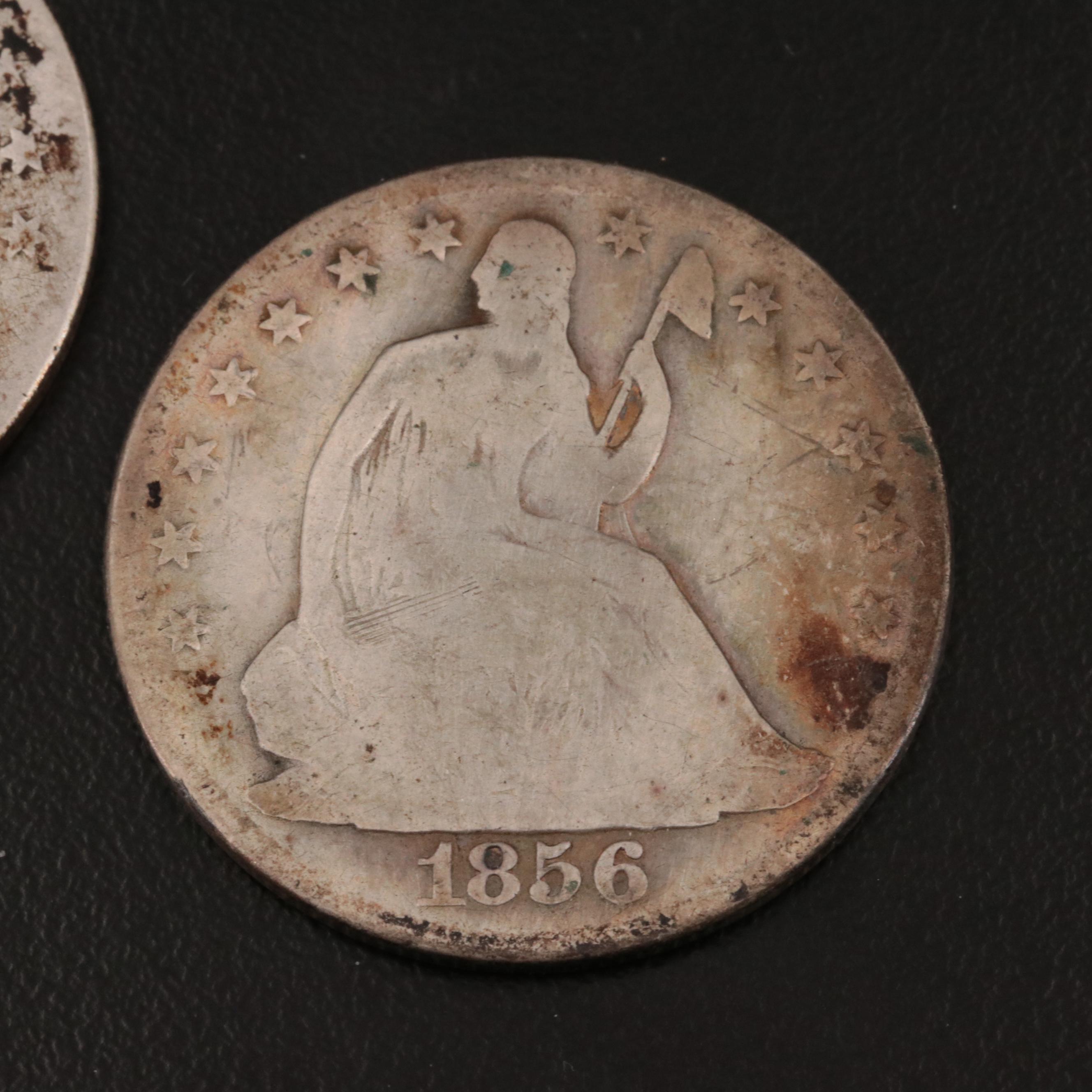 1856 and 1856-O Liberty Seated Silver Half Dollars