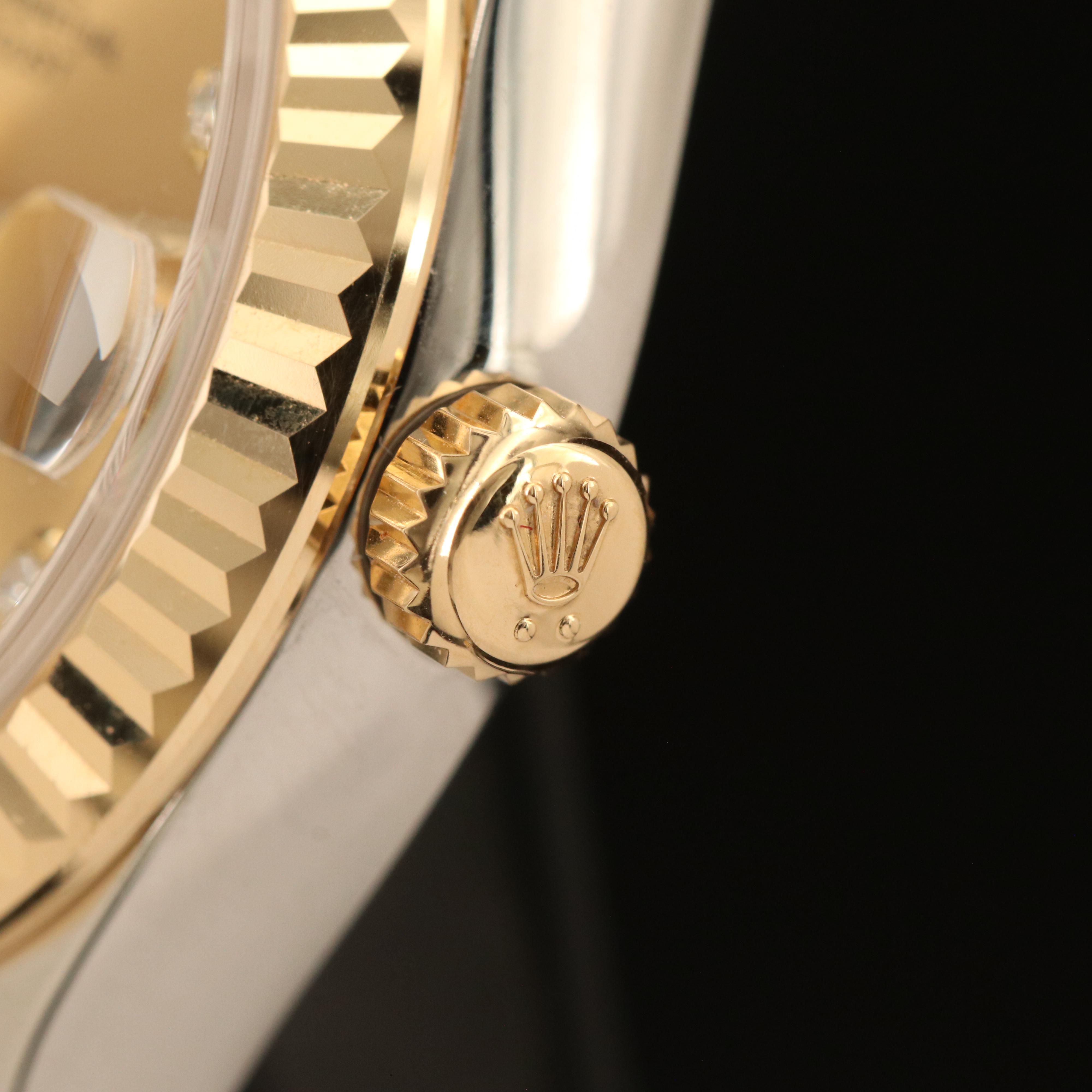 Rolex 18K Diamond Oyster Perpetual Datejust Watch