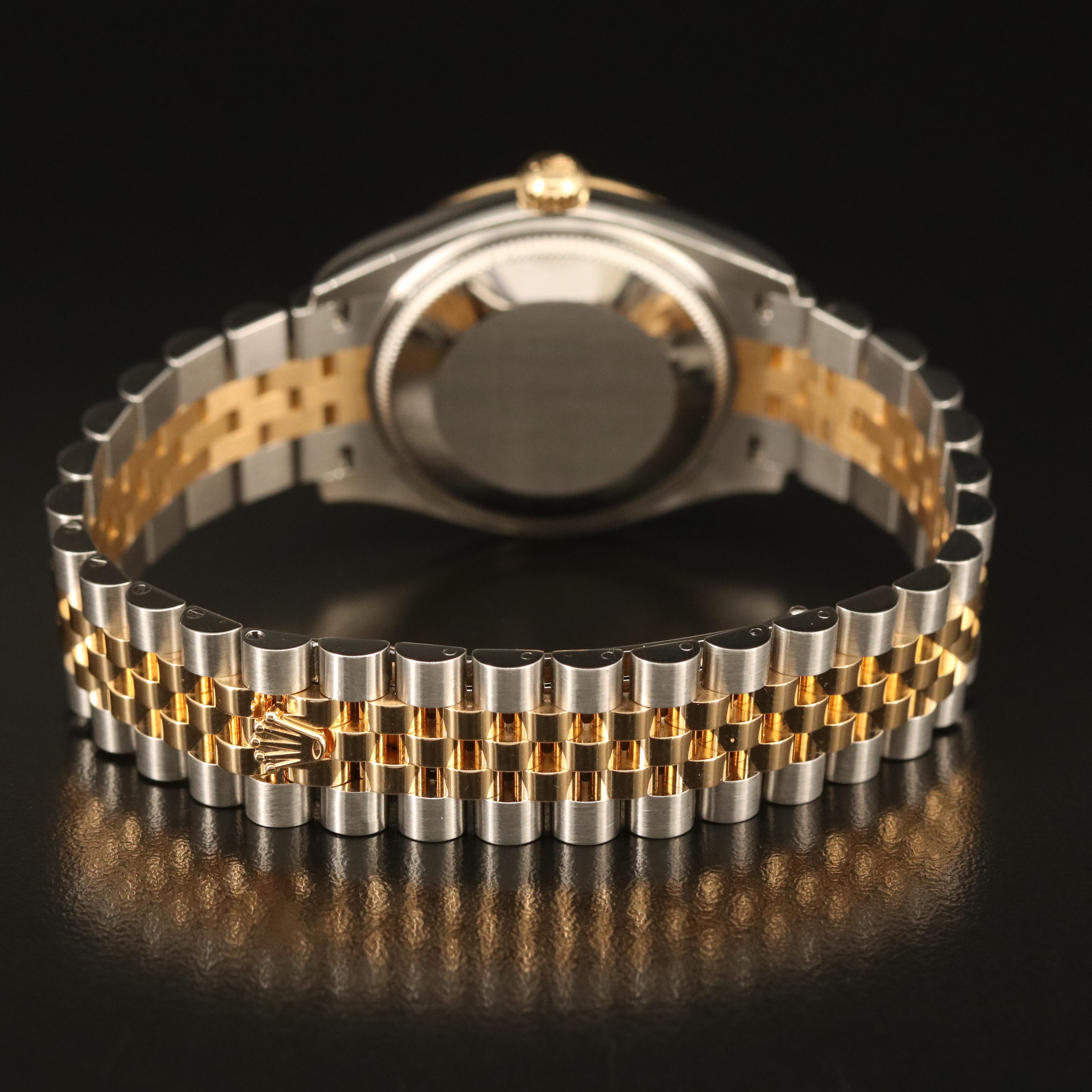 Rolex 18K Diamond Oyster Perpetual Datejust Watch