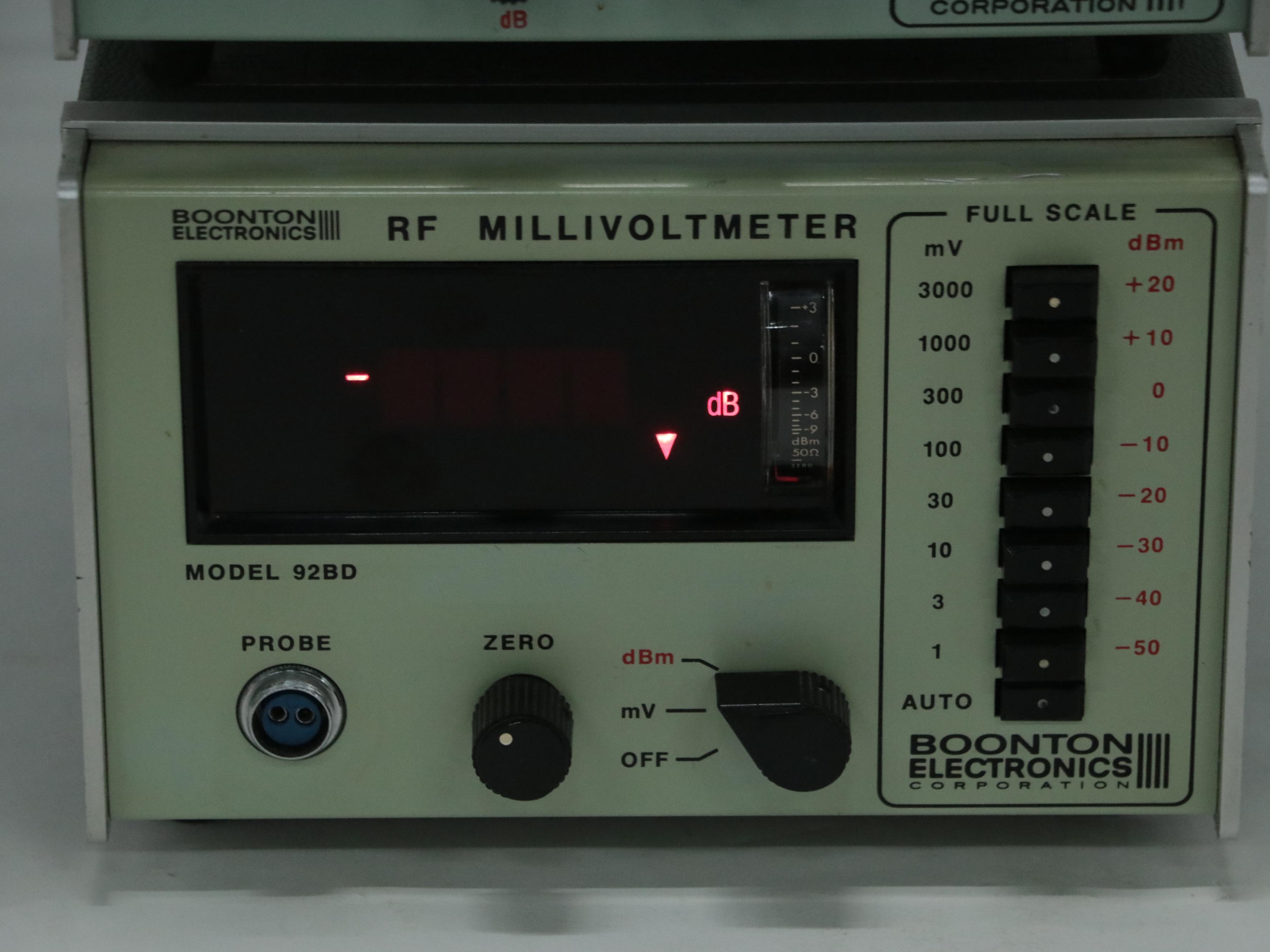Boonton Electronics Microwattmeter and RF Millivoltmeter
