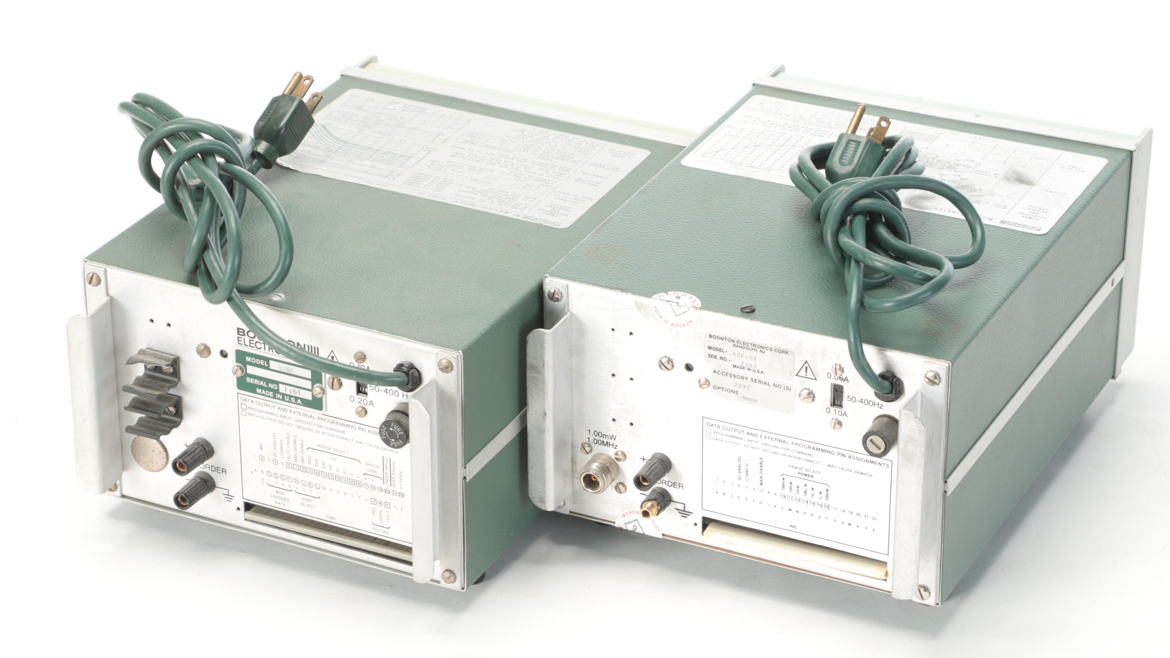 Boonton Electronics Microwattmeter and RF Millivoltmeter