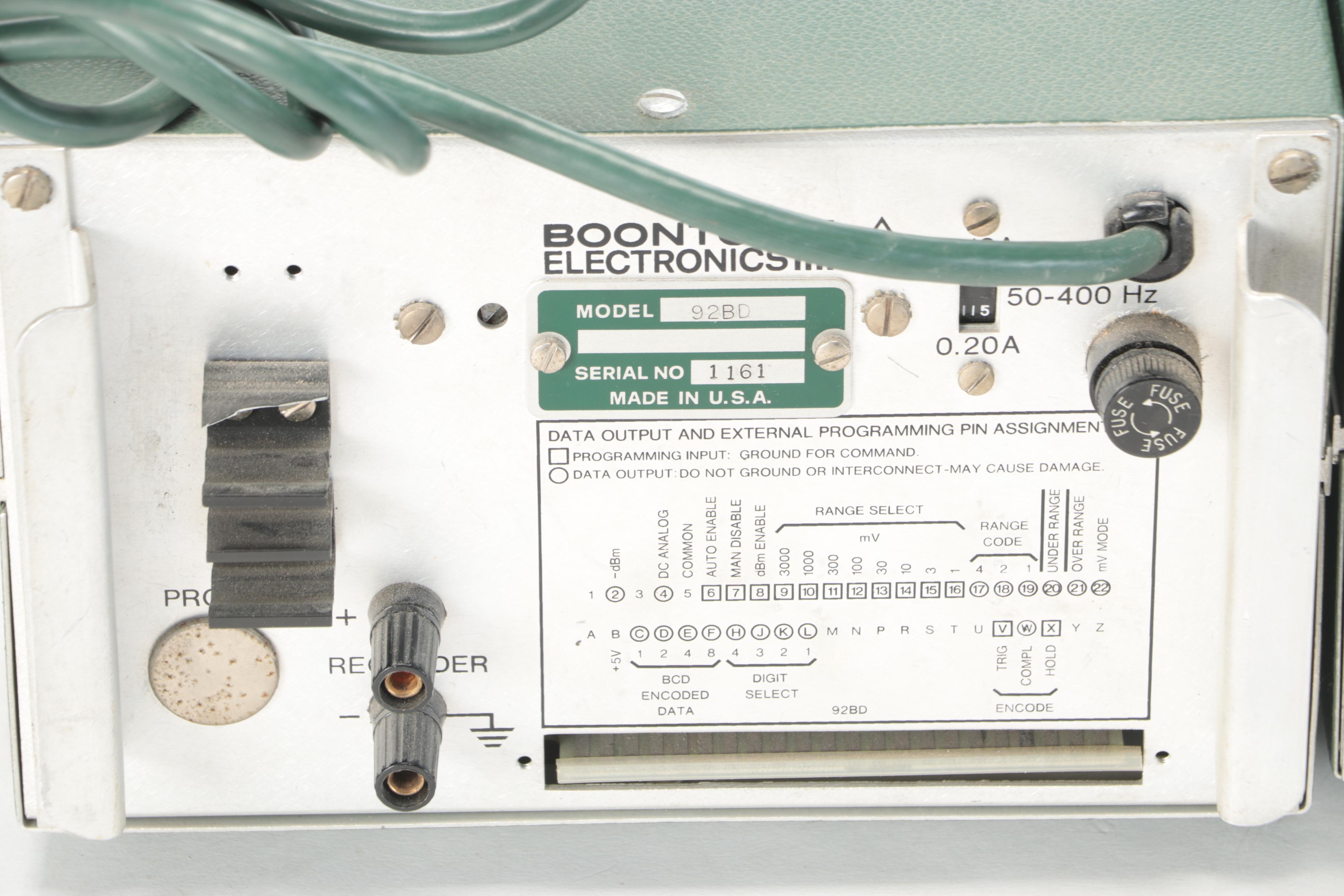 Boonton Electronics Microwattmeter and RF Millivoltmeter