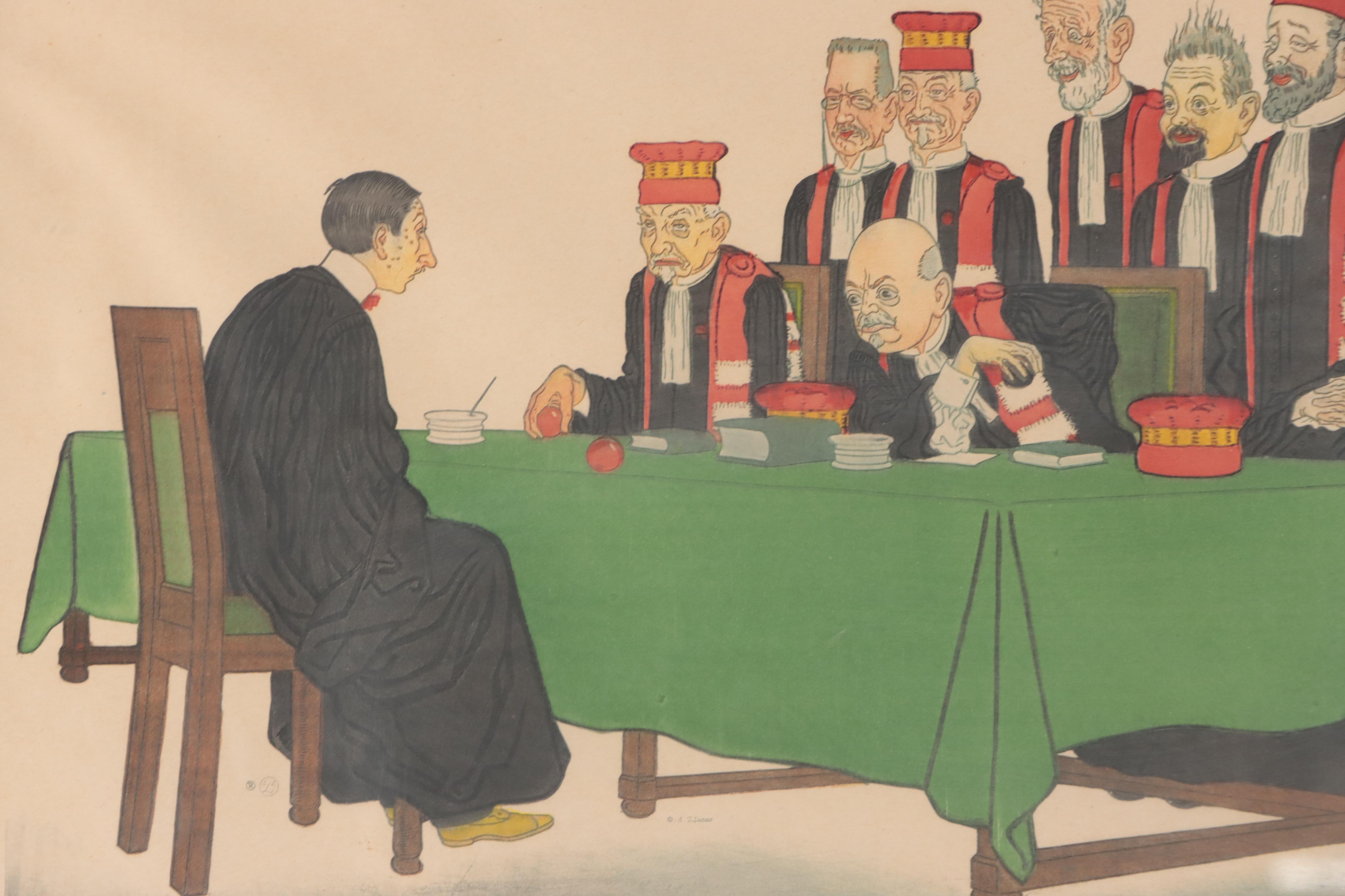 After Honoré Daumier Etching With Aquatint of the Justice System