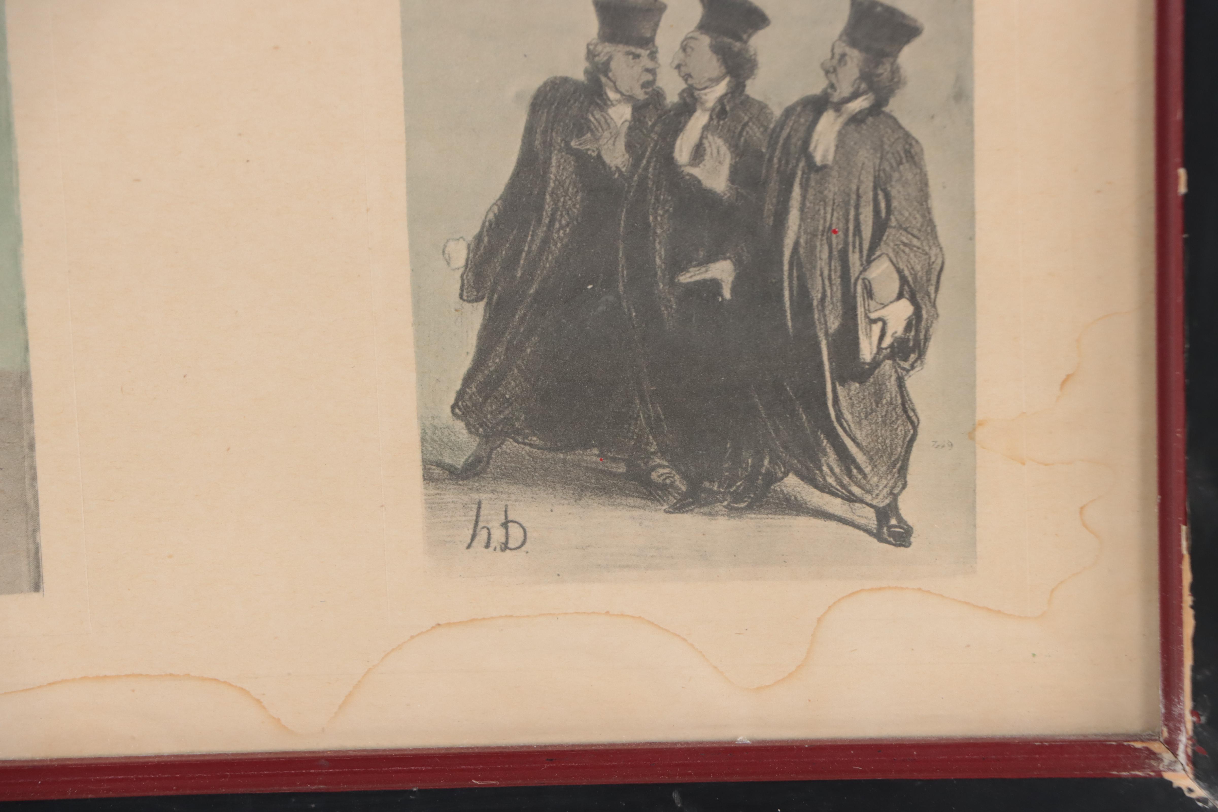 After Honoré Daumier Etching With Aquatint of the Justice System