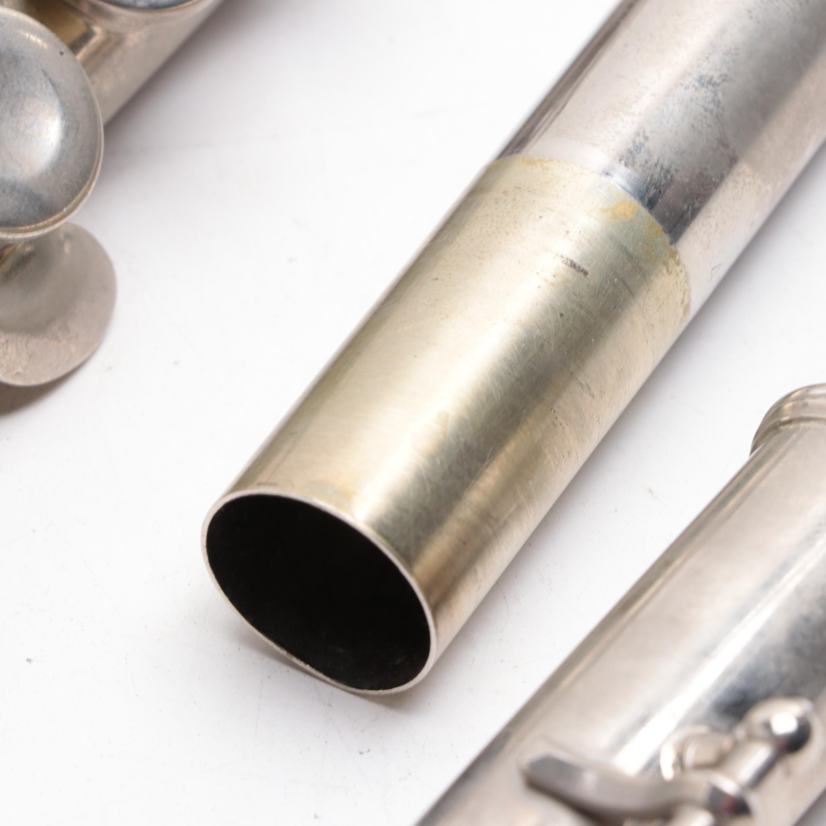 H. & G. Selmer Bundy Silver Plate Flute in Case