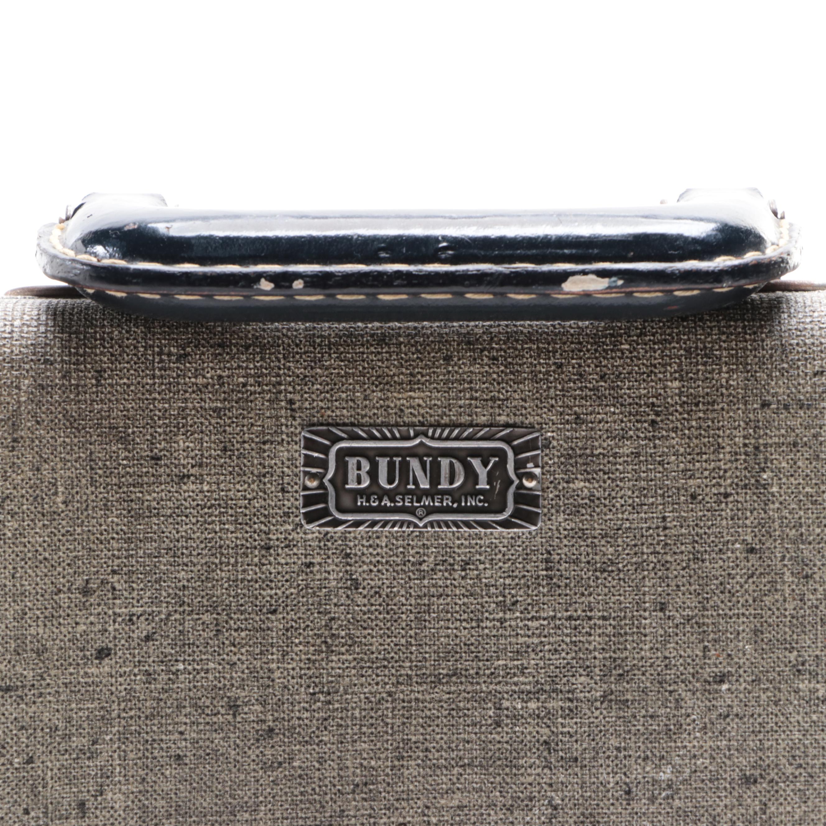 H. & G. Selmer Bundy Silver Plate Flute in Case