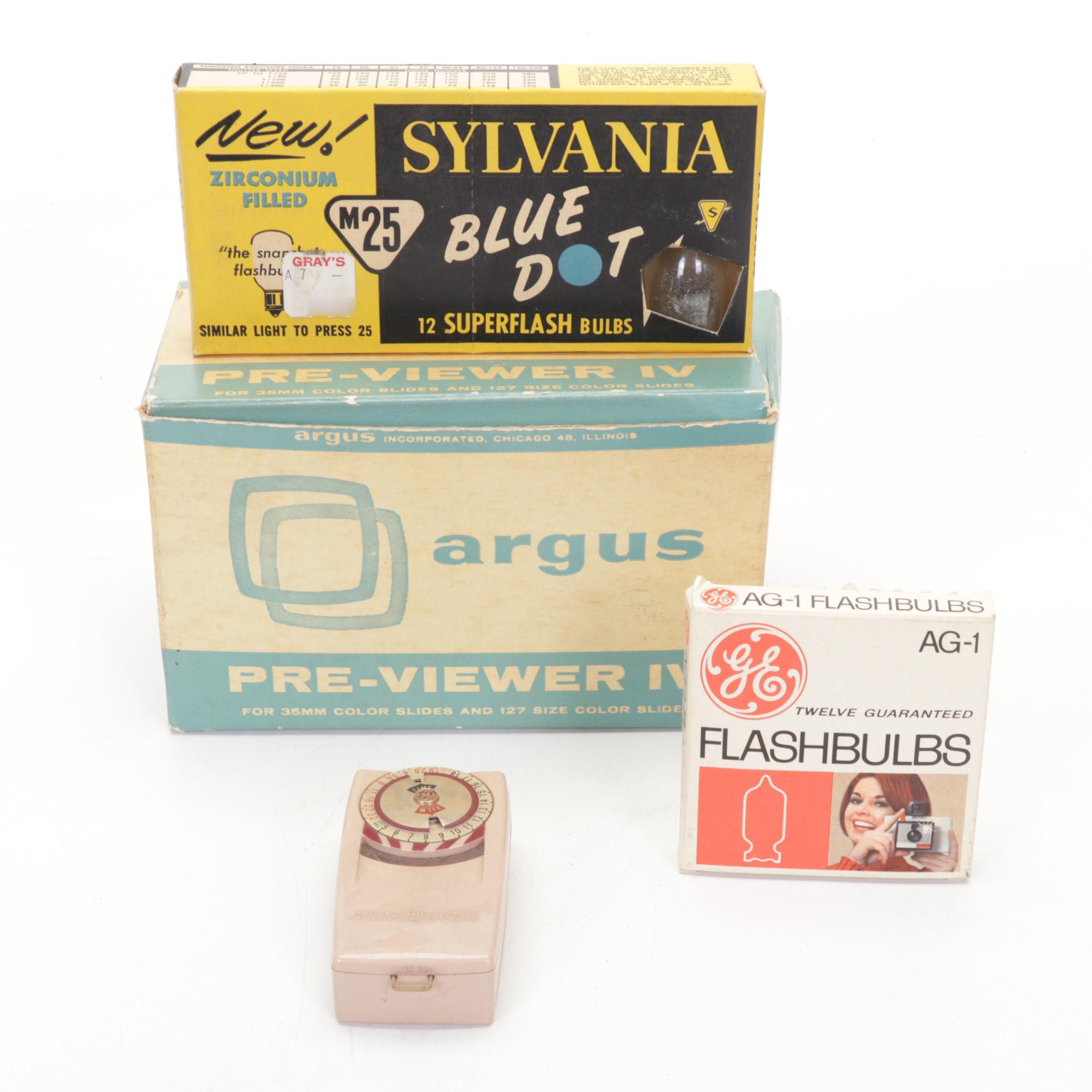 Argus Cameras and Slide Viewer w/ Fuji, Kodak, and Other Cameras and Accessories