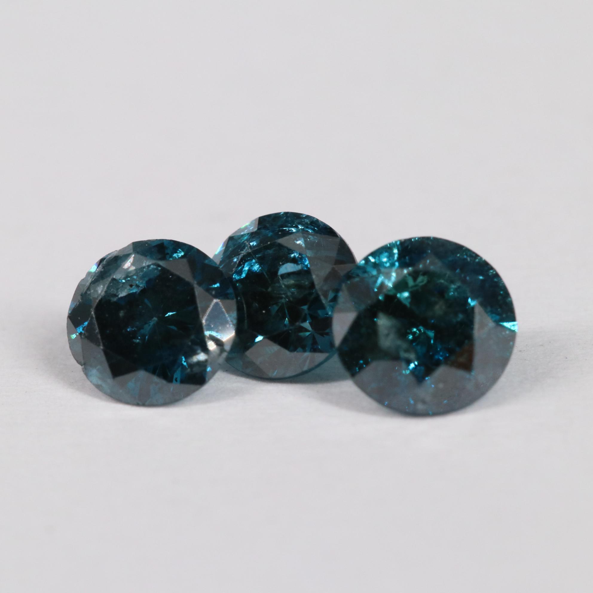 Loose 1.06 CTW Blue Diamond