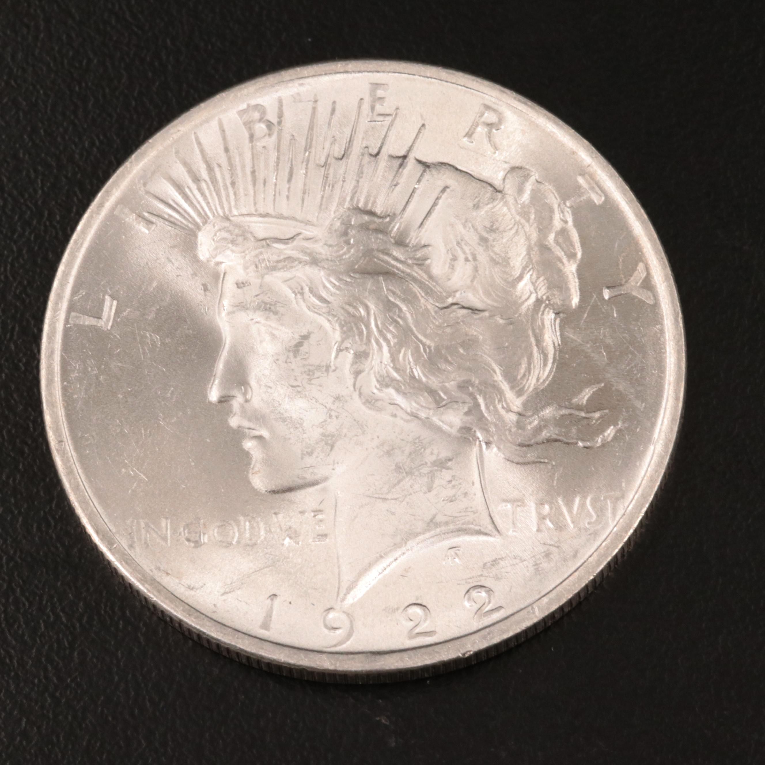 1922 Peace Silver Dollar