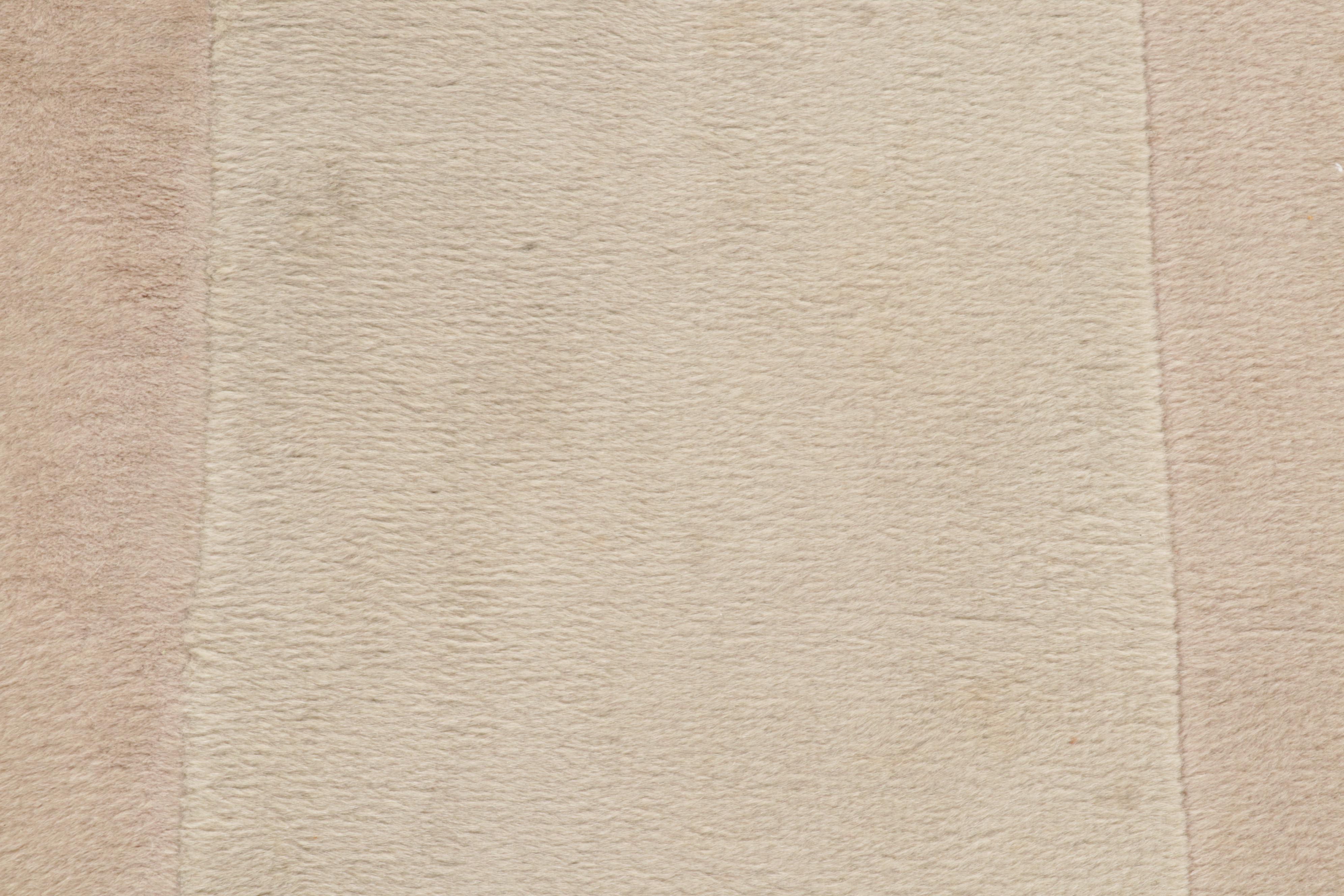 2'2 x 10'7 Hand-Knotted Chinese Carved Nichols Style Carpet Runner