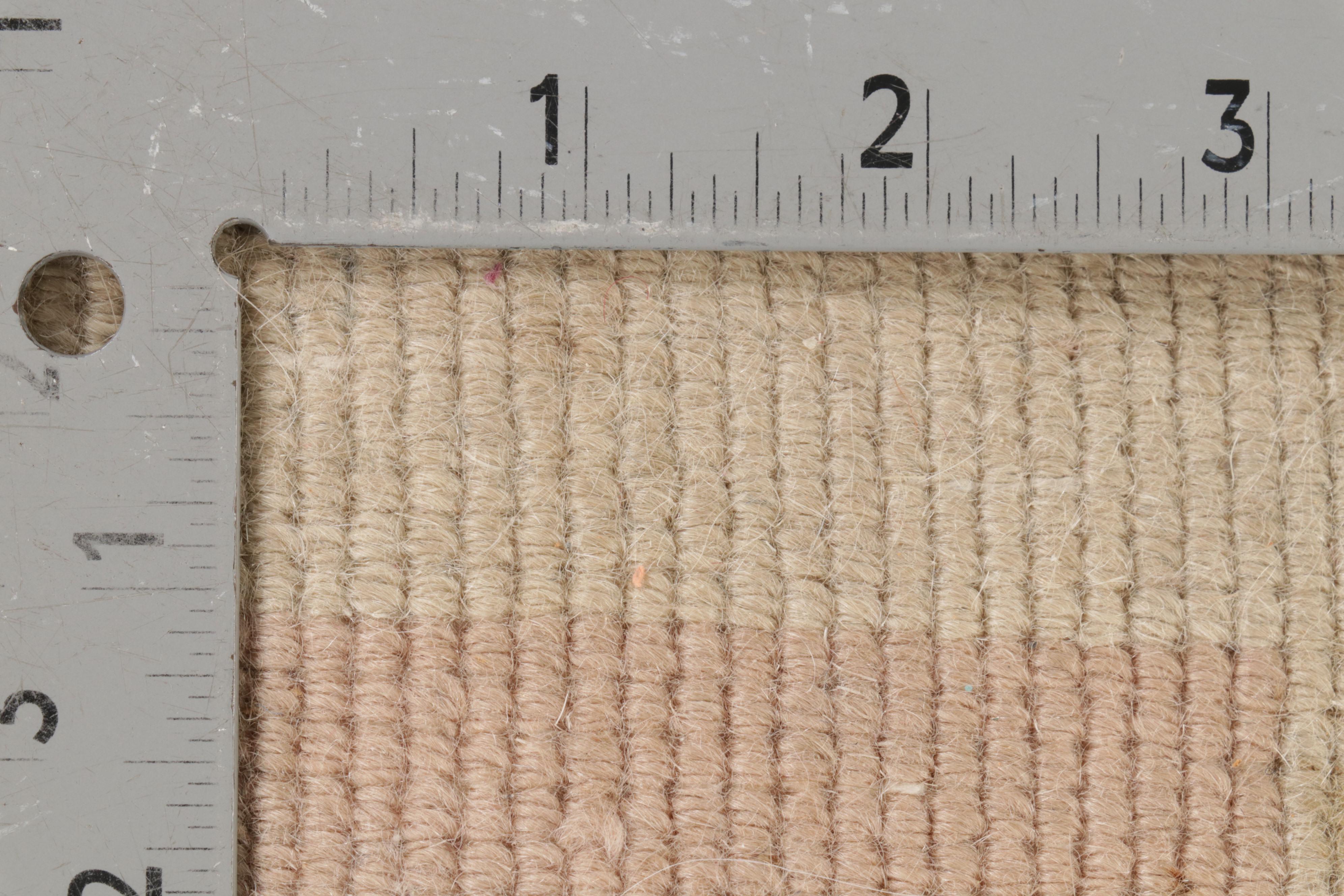 2'2 x 10'7 Hand-Knotted Chinese Carved Nichols Style Carpet Runner