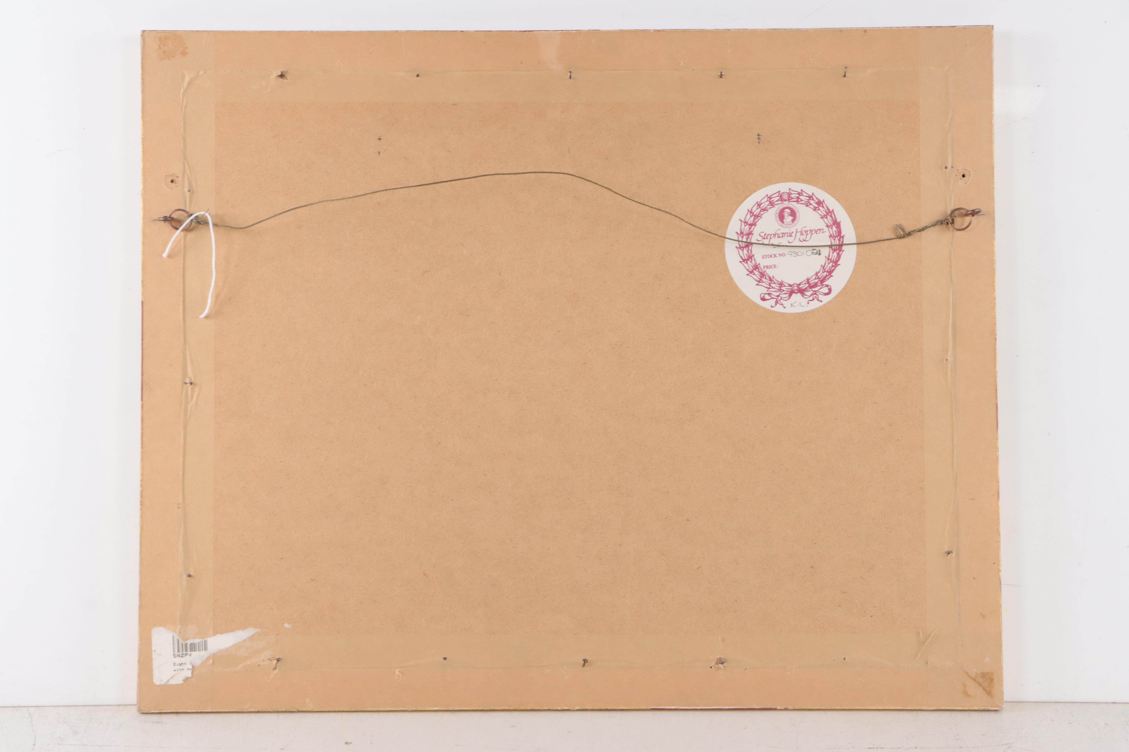 Hand-Colored Lithograph of French Fashions, 19th Century