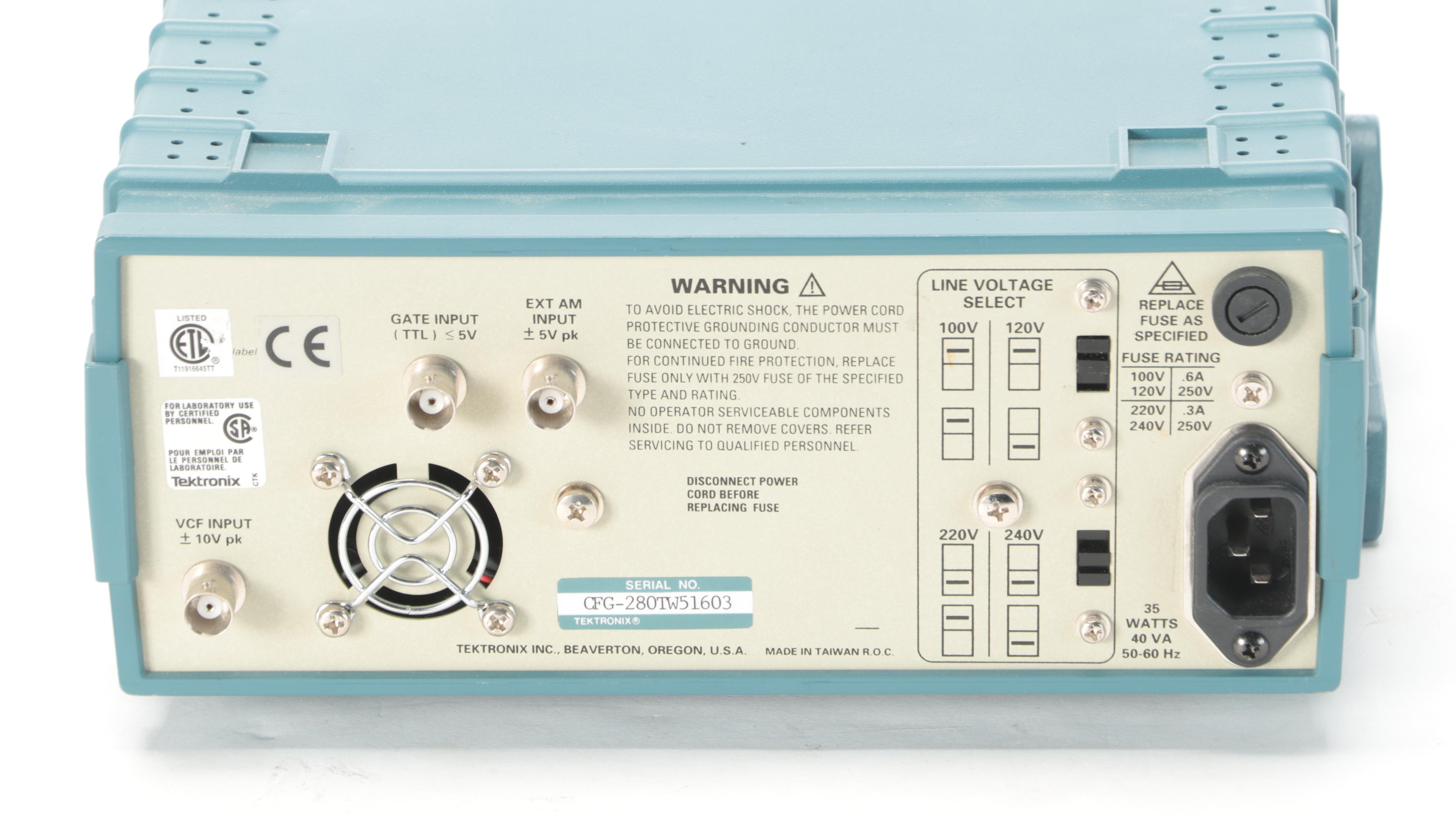Dovetron MPC-1000T Tempest RTTY Terminal and Tektronix CFG280 Function Generator