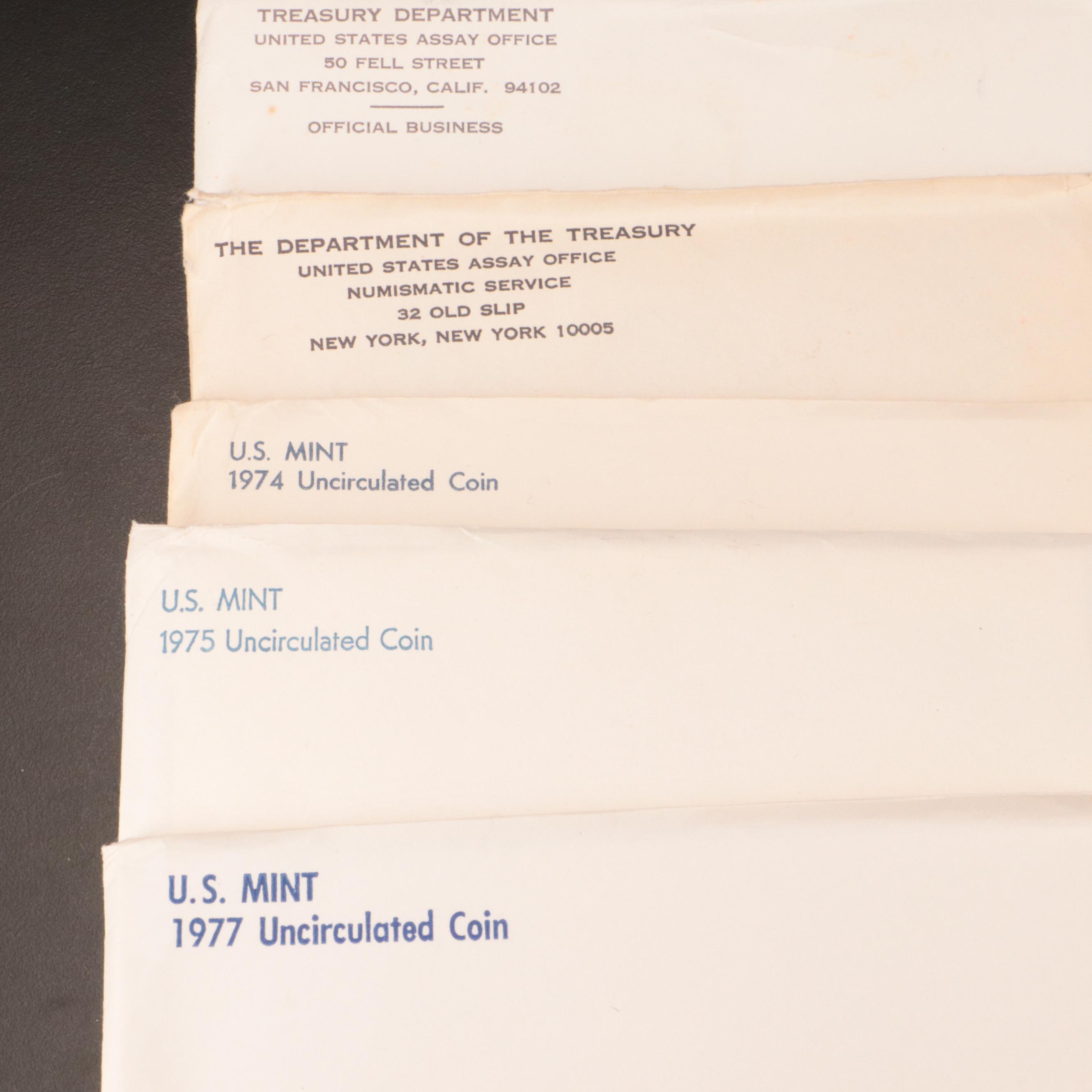 Twenty-Nine U.S. Mint Uncirculated Sets, Dated Between 1965 and 2002