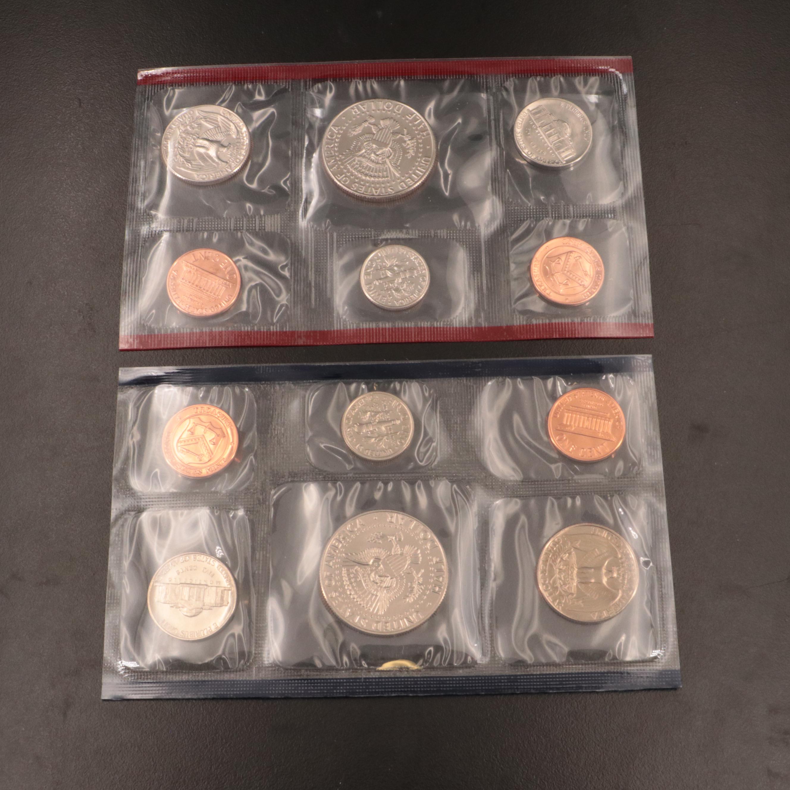 Twenty-Nine U.S. Mint Uncirculated Sets, Dated Between 1965 and 2002