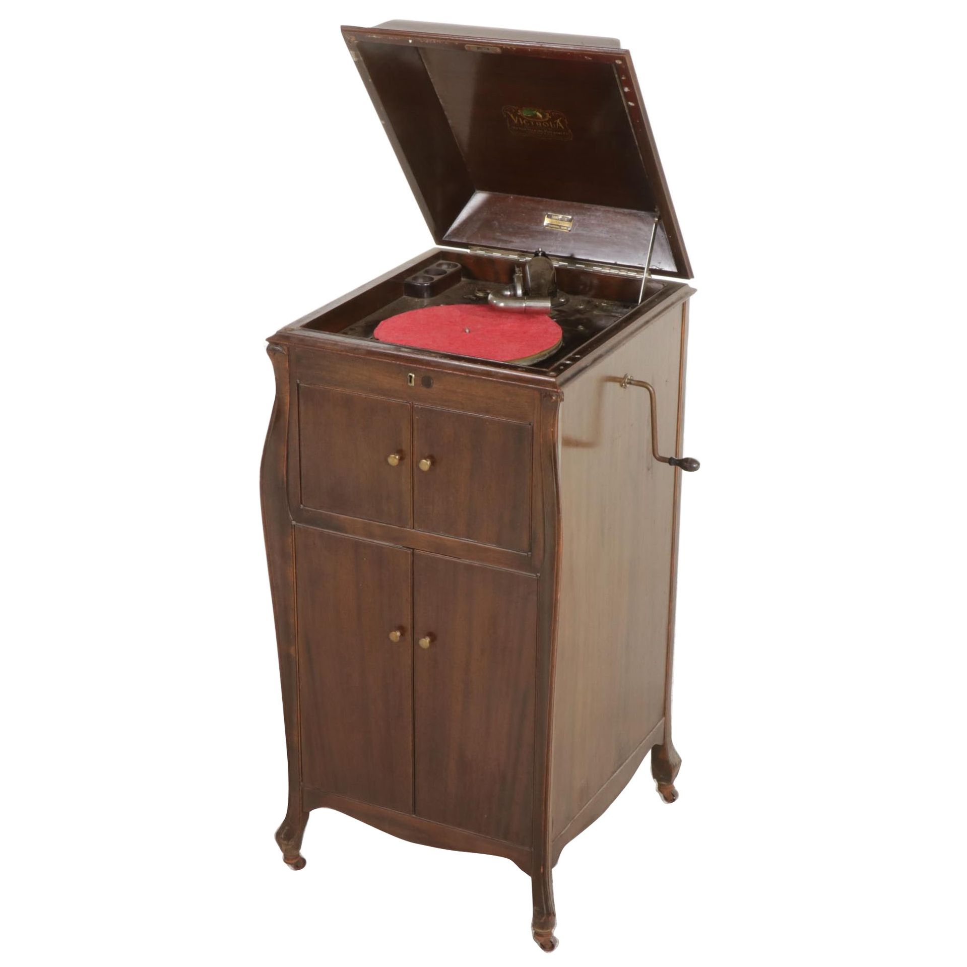 Victor Talking Machine VV-100 Victrola in Mahogany-Veneered Floor Cabinet, 1922