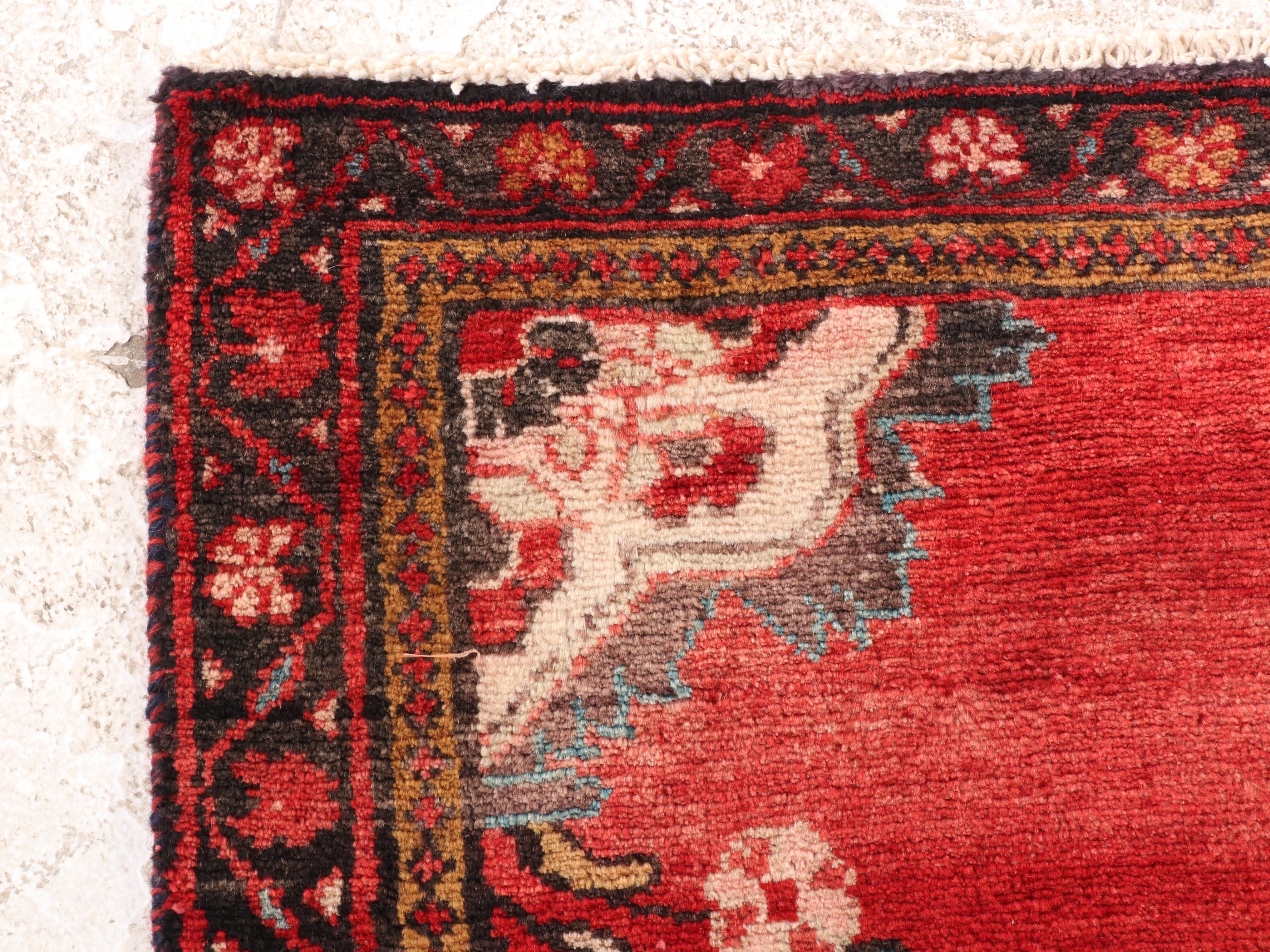 3'1 x 4'8 Hand-Knotted Persian Kurdish Accent Rug