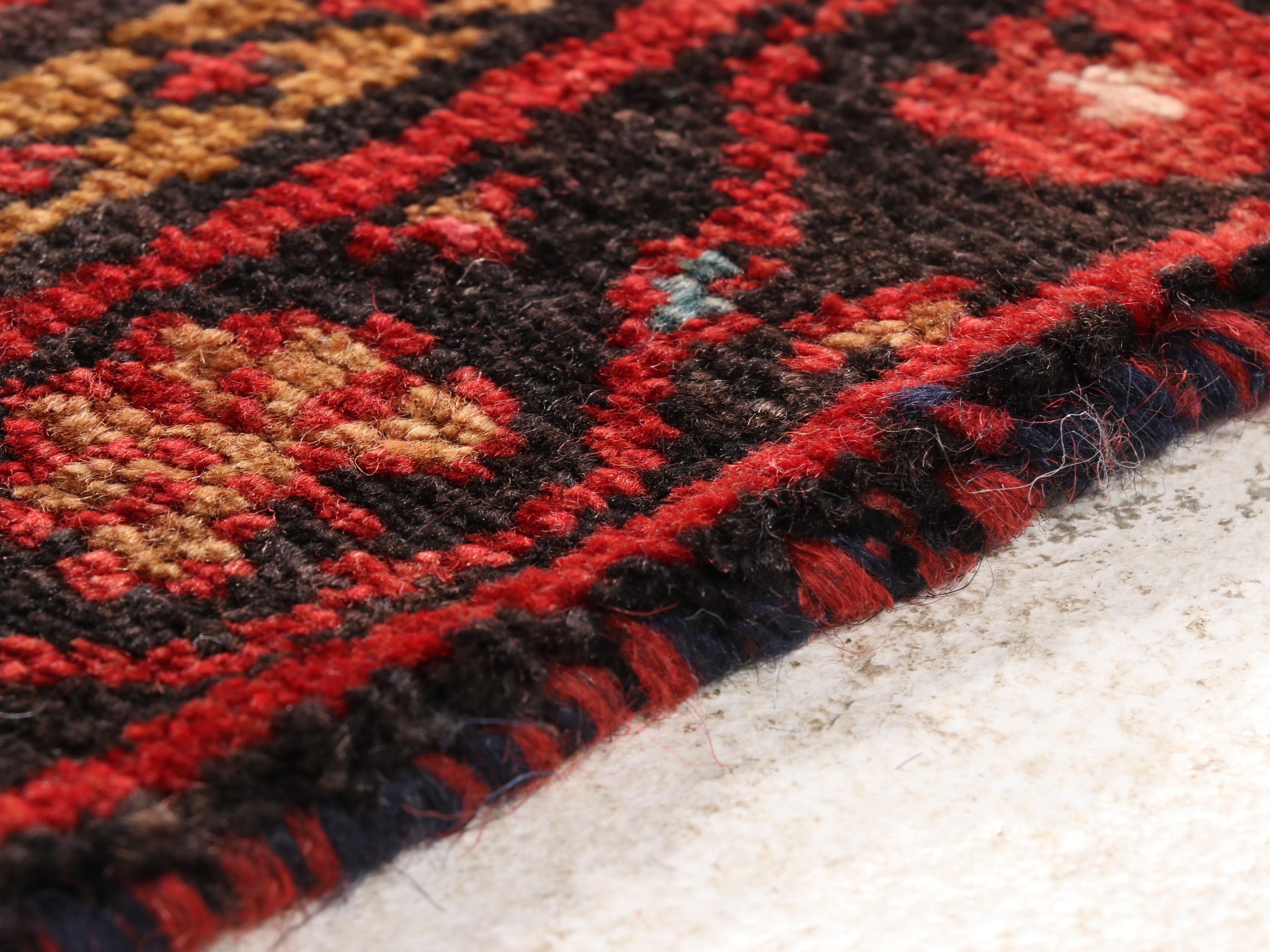 3'1 x 4'8 Hand-Knotted Persian Kurdish Accent Rug