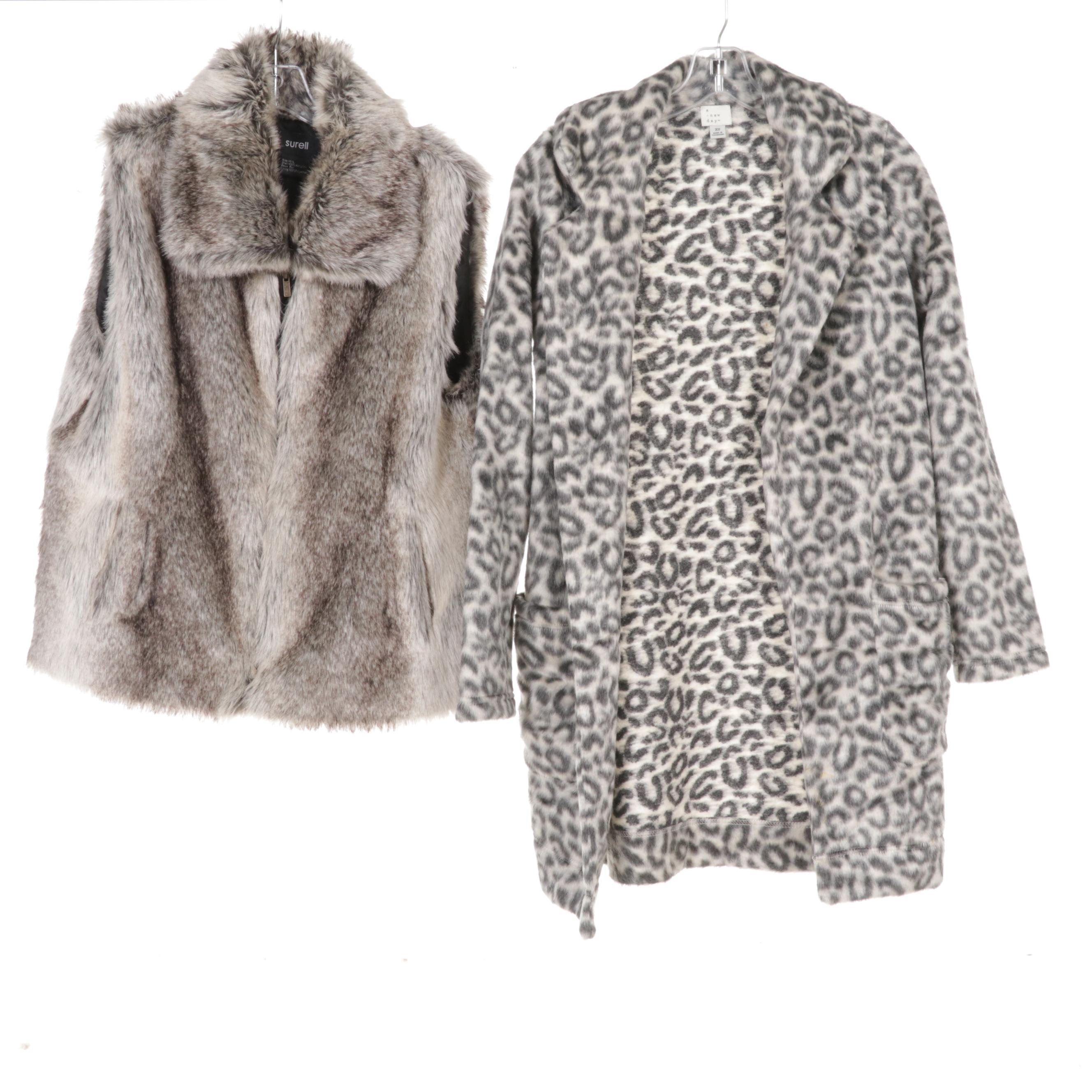 Xhilaration Faux Fur Vests, Belle Fare Rabbit Fur Scarf, and More