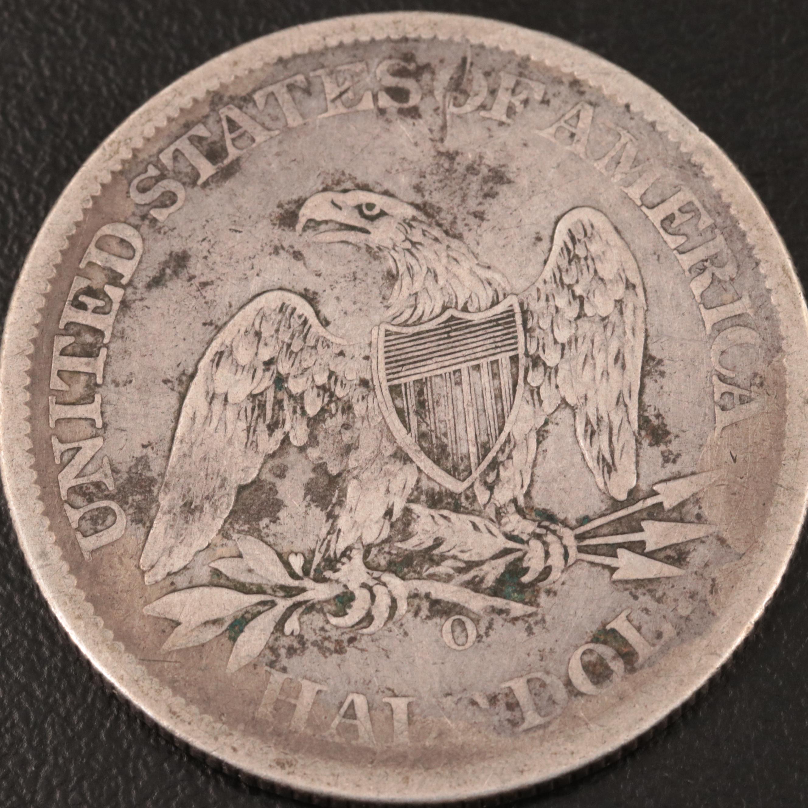 1860-O Liberty Seated Silver Half Dollar