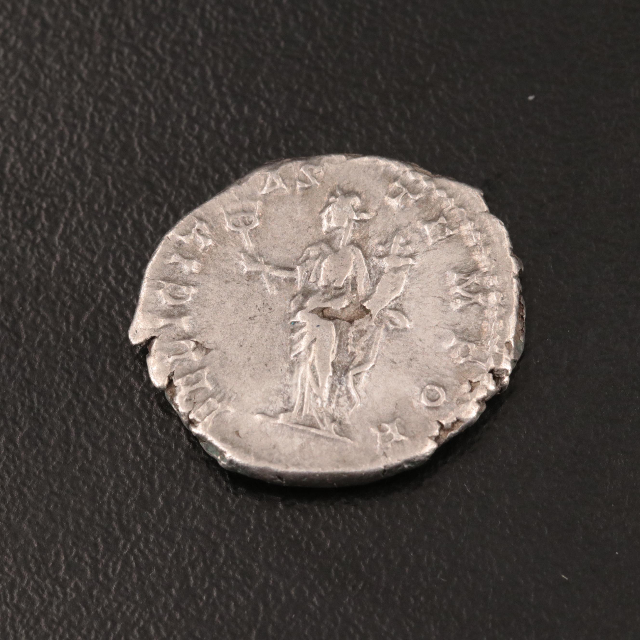 Ancient Roman Imperial AR Denarius of Geta, ca. 209 AD