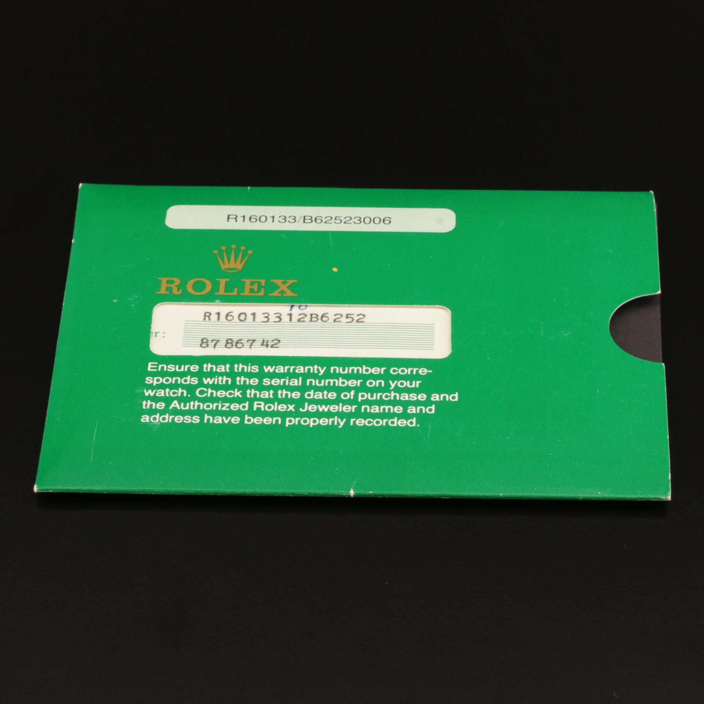 1985 Rolex 18K and Stainless Steel Oyster Perpetual Datejust Watch