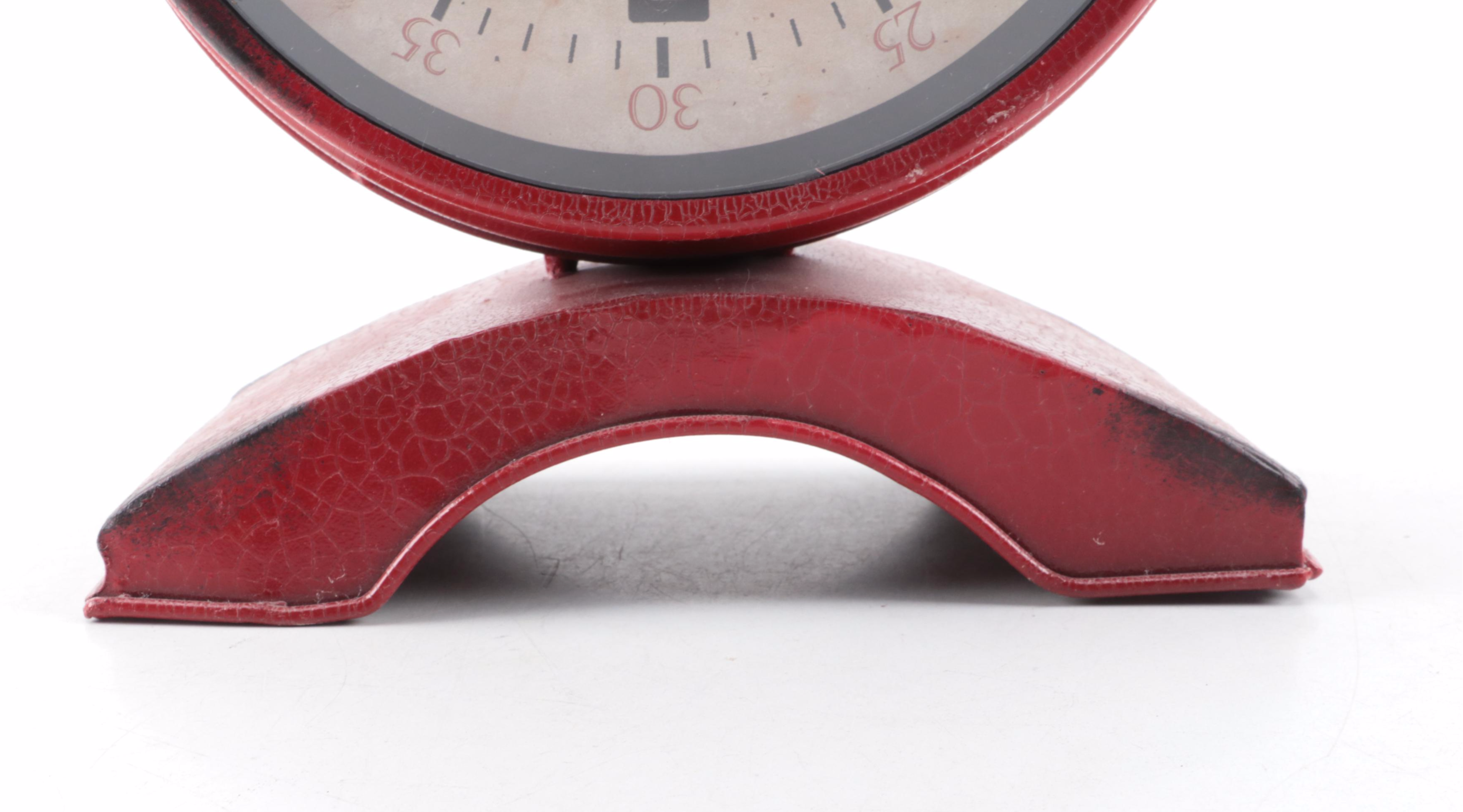 Creative Co-Op Crackle-Painted Metal Scale Dual Sided Clock