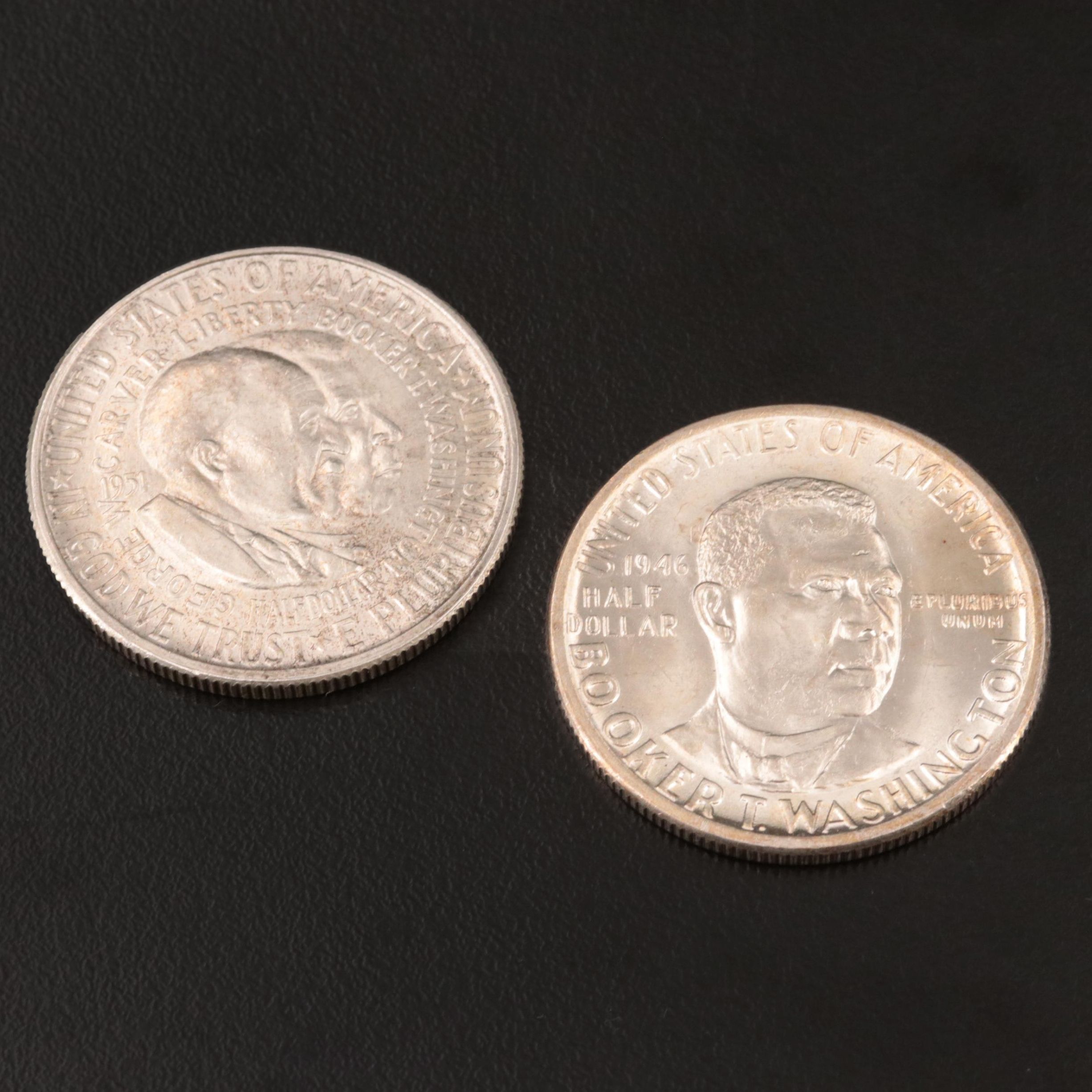 Two Commemorative Silver Half Dollars